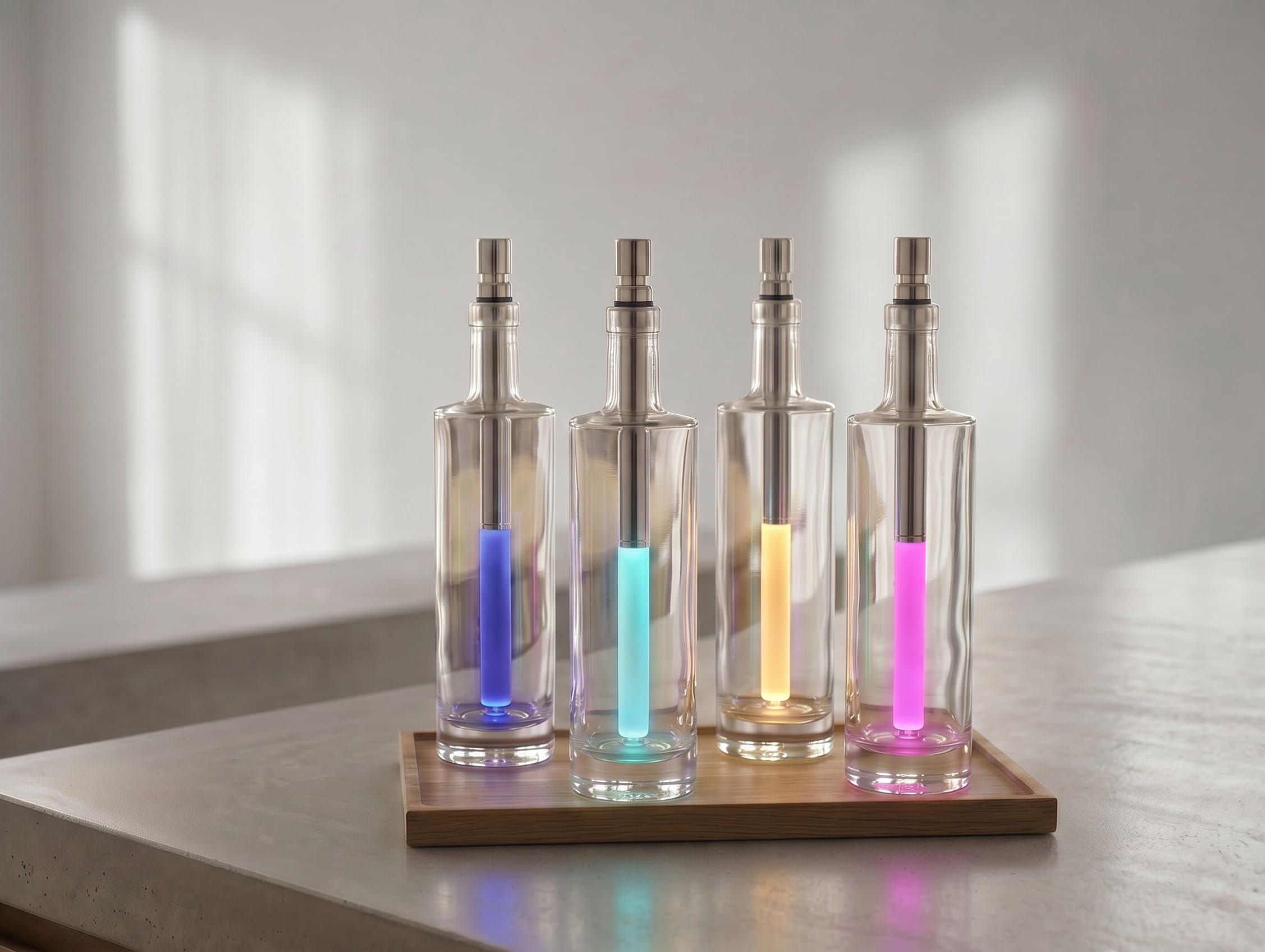 Bottlelight vivi-LED Flaschenleuchte, weiß und Farbe einstellbar, dimmbar