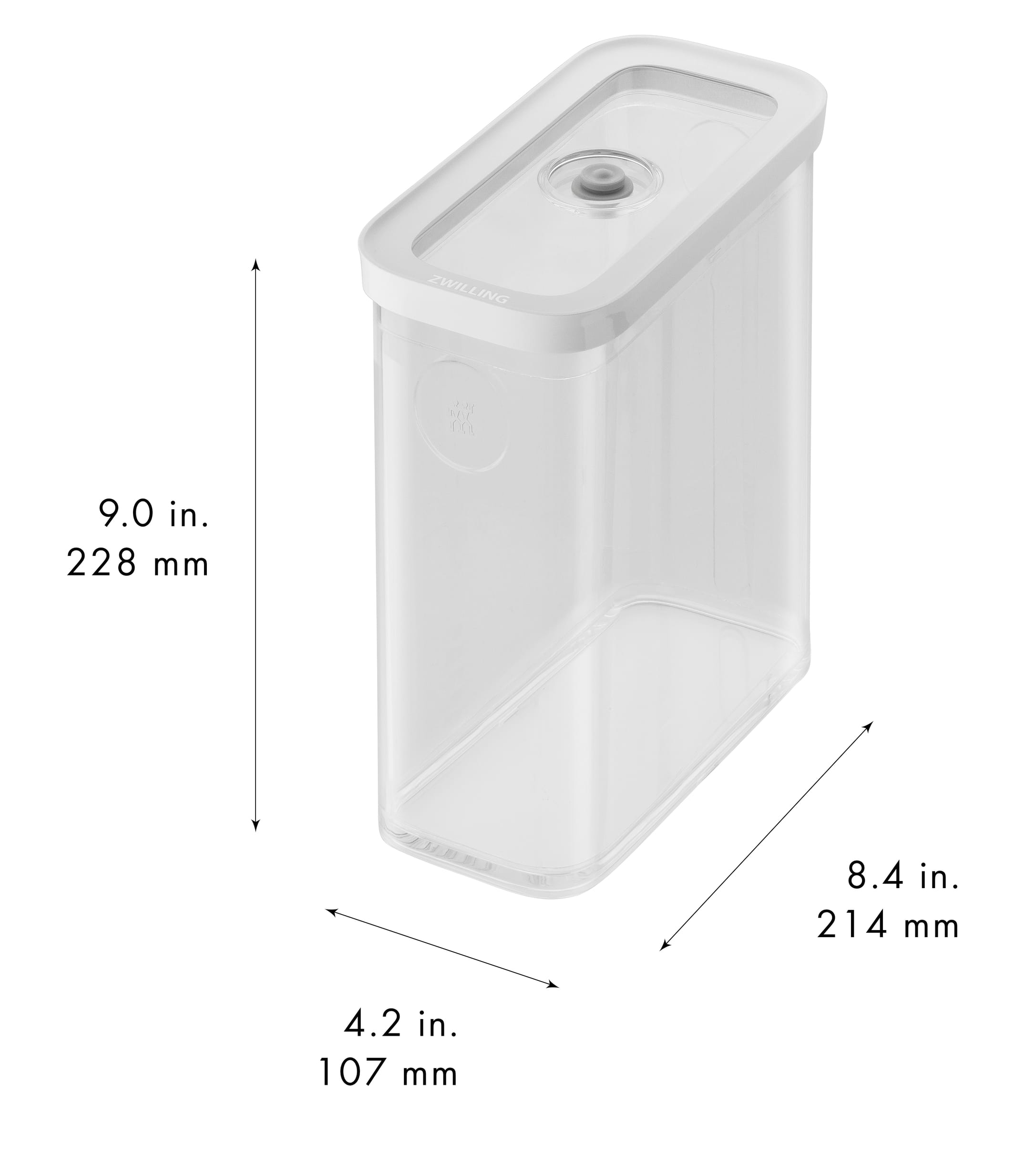 Zwilling Fresh & Save Cube Box 3M, Transparent-Weiß