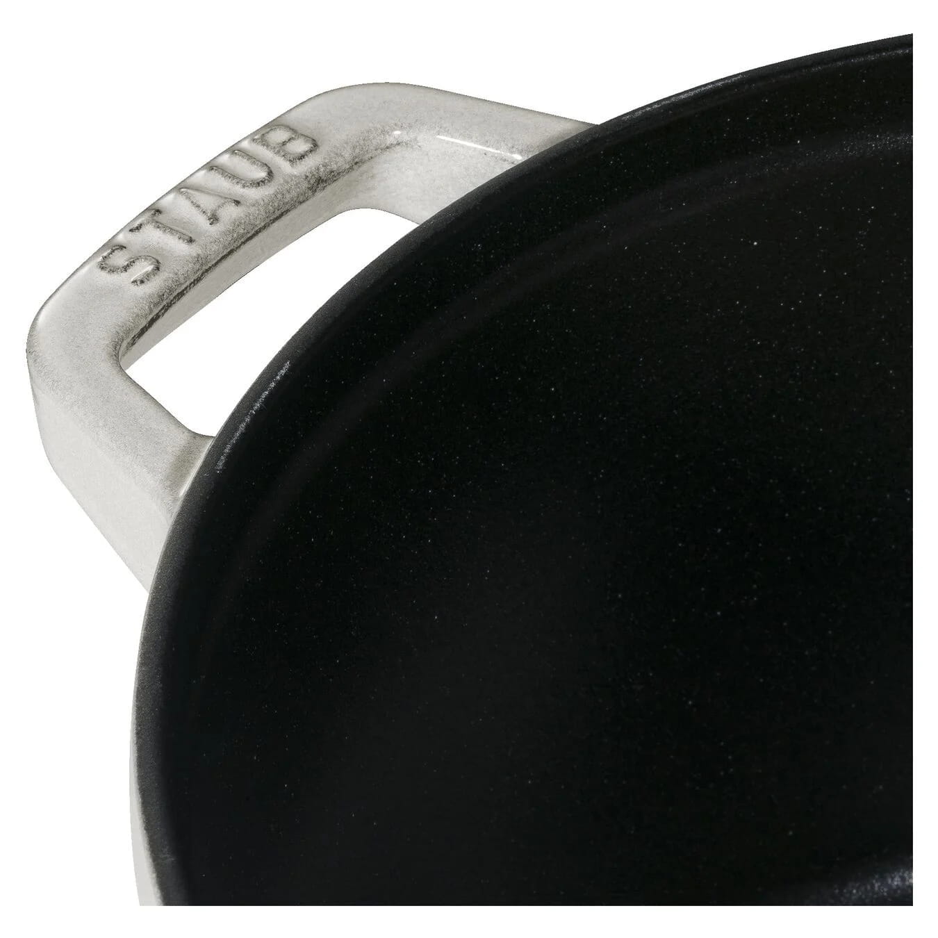 Staub Cocotte Kochtopfset 2-teilig Gusseisen rund 24 cm Weißer Trüffel