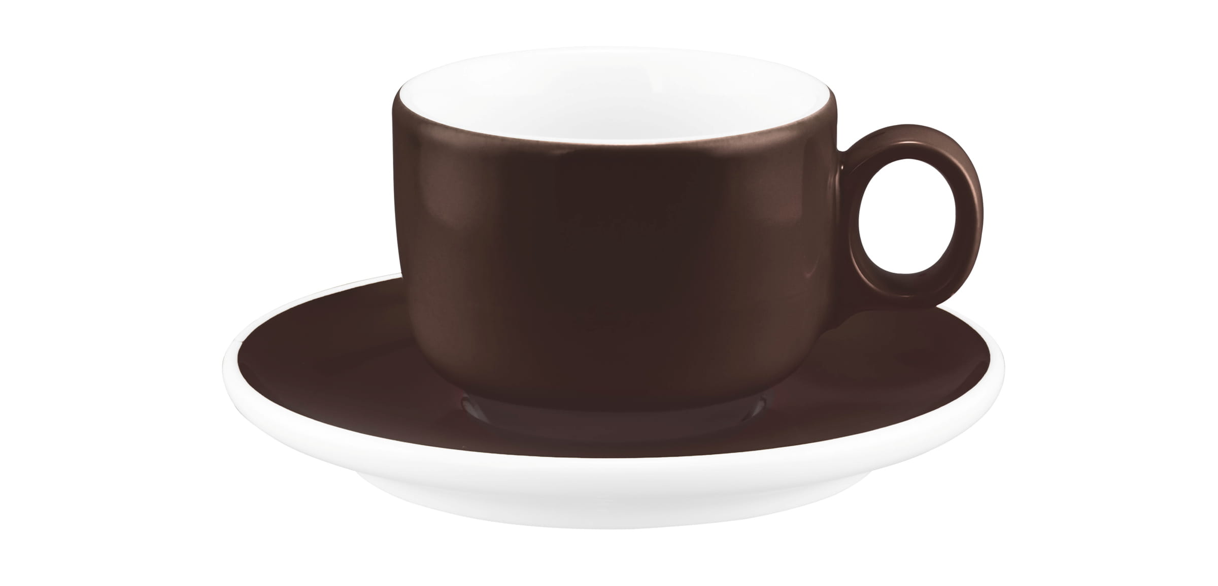 Seltmann Porzellan Sento Home Pure Colors Chocolate Brown Espressoobertasse 0,08 l mit Henkel