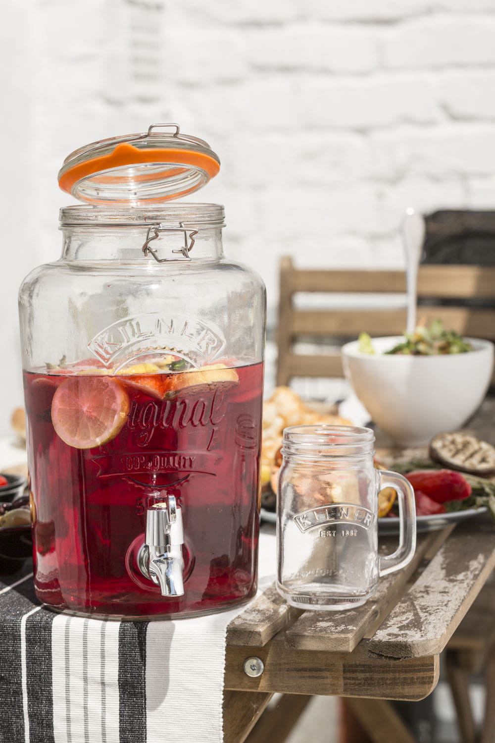 Kilner ROUND Bügelverschluss Getränkespender, 8 Liter