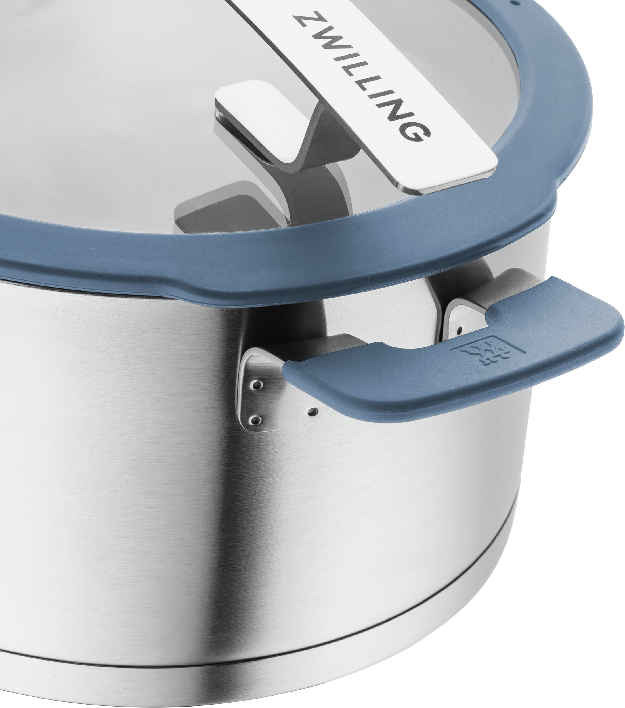 Zwilling Simplify Topfset Edelstahö Taubenblau Detailfoto