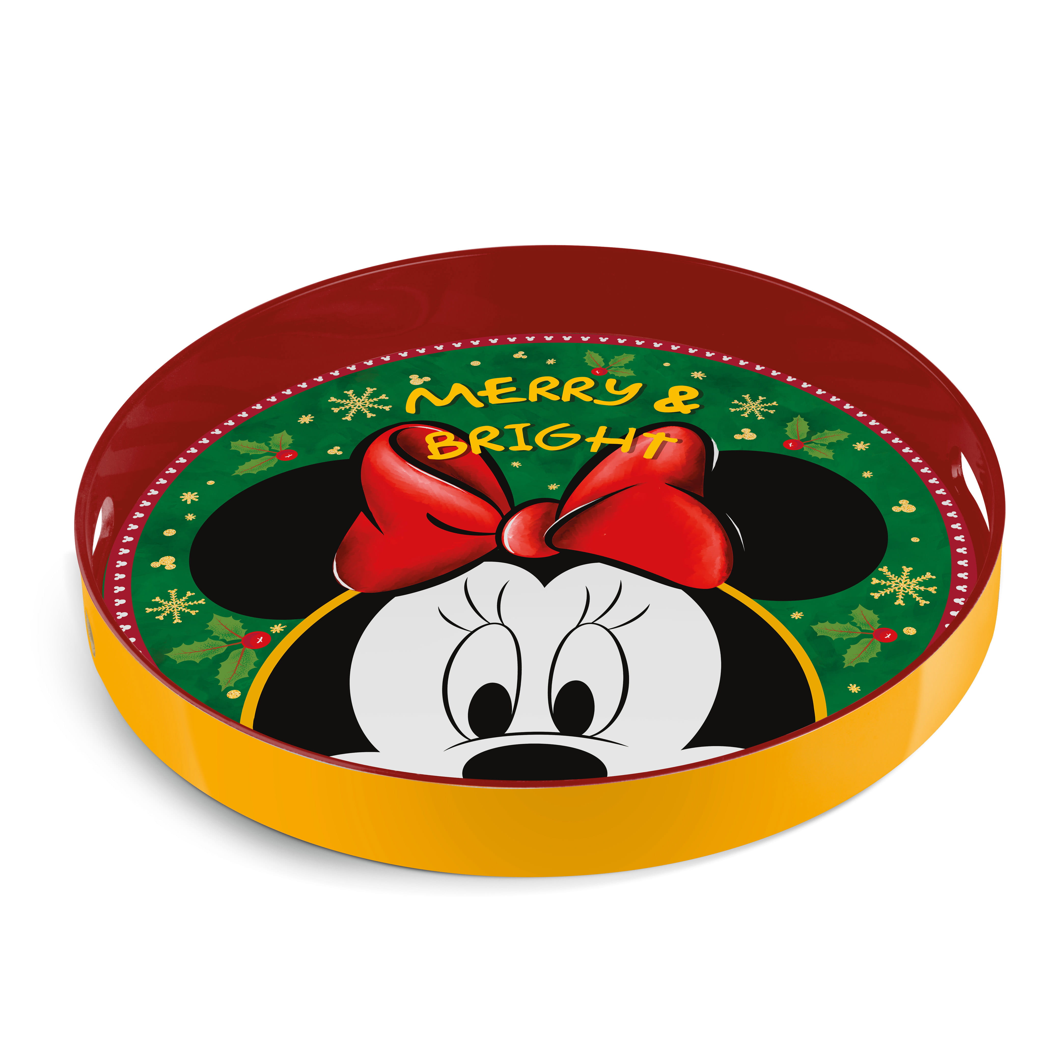 Gilde Disney Tablett Minnie Mouse - Winter Magic - Ø 32 cm 