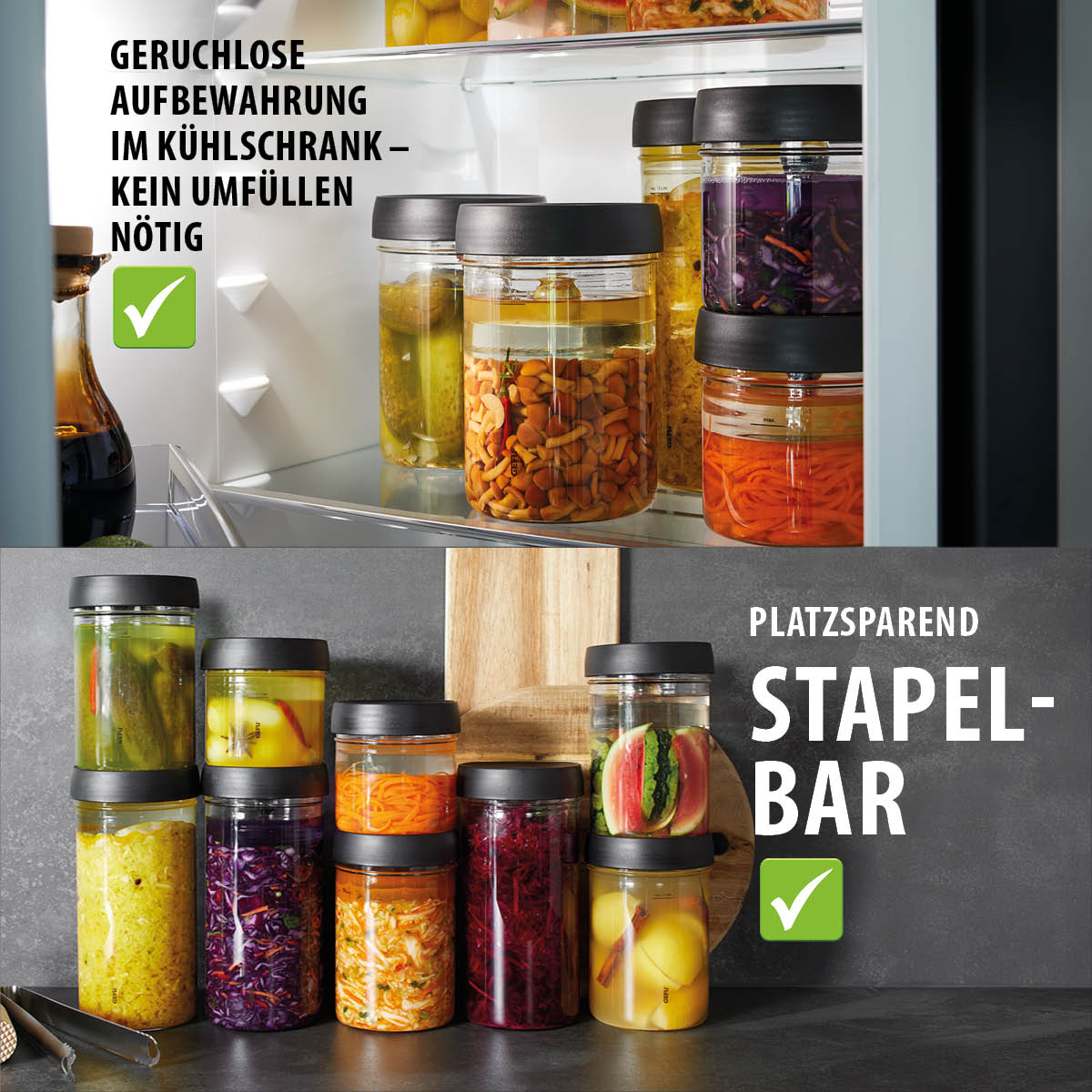 GEFU Fermentier-Set NATIVO, 4-teilig