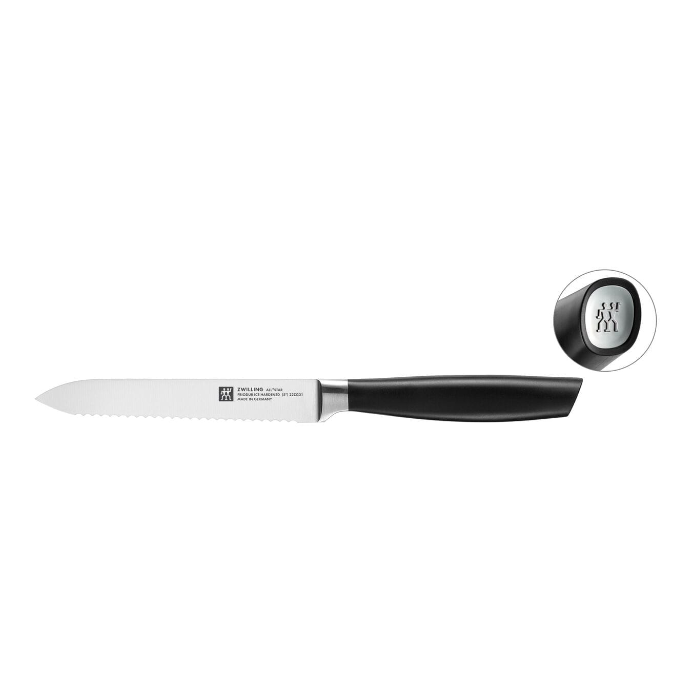 Zwilling All*Star Messerblockset, 7-teilig, Schwarz/Silber