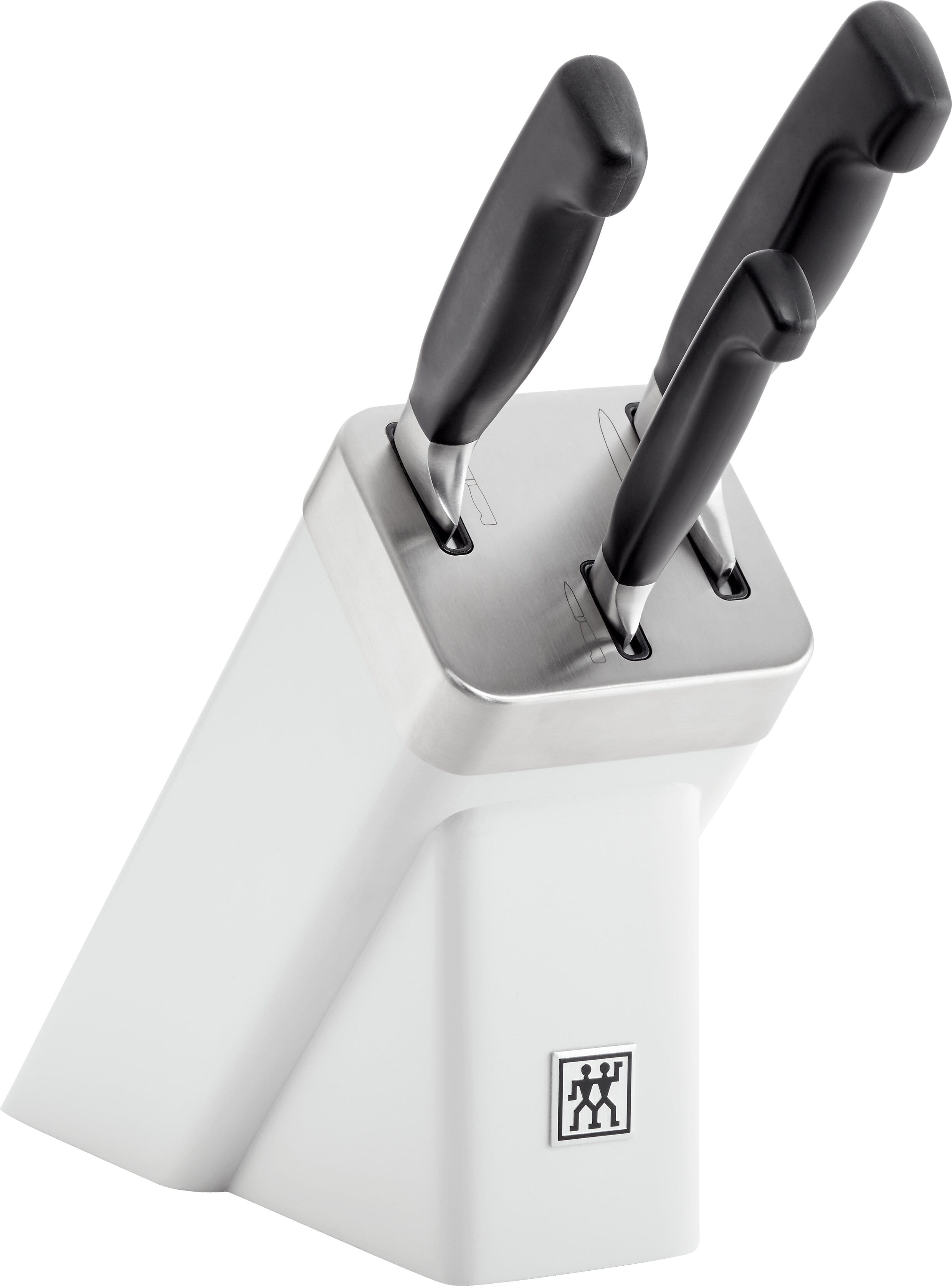Zwilling Vier Sterne Selbstschärfender Messerblock 4-tlg., Weiss