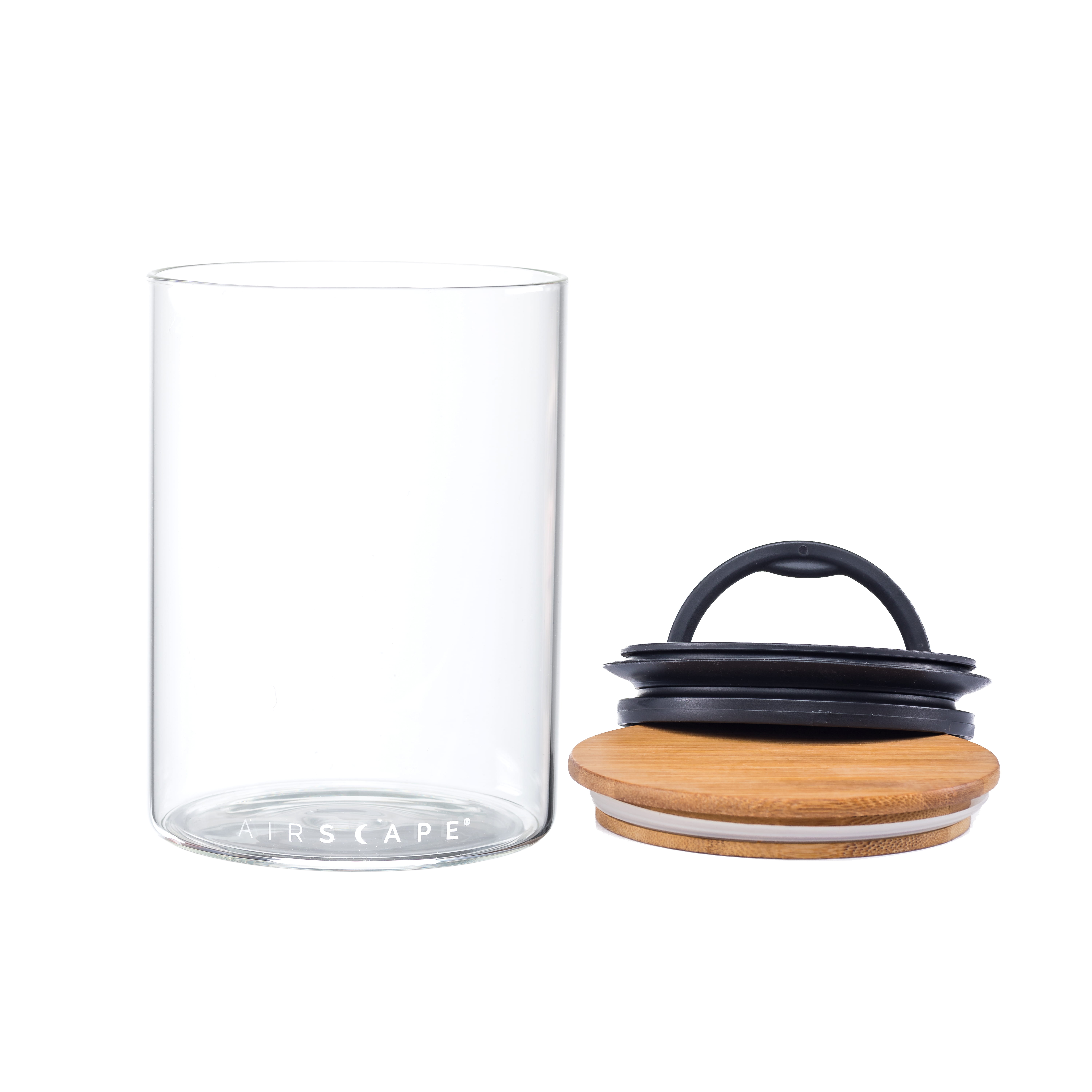 Airscape GLAS-Aromabehälter mittel, Bambusdeckel