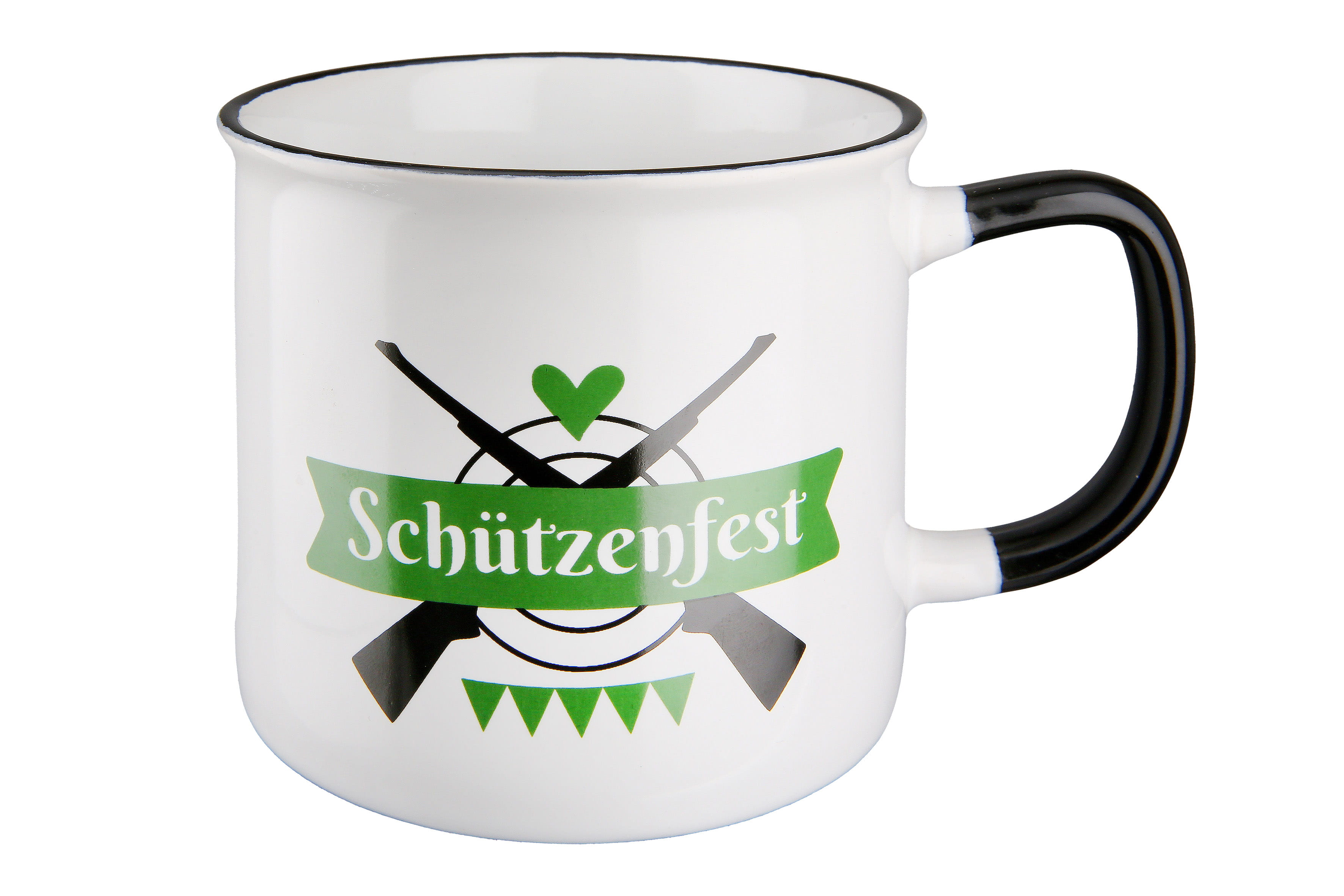Gilde Keramik Becher Tasse "Schützenfest" - 390 ml 