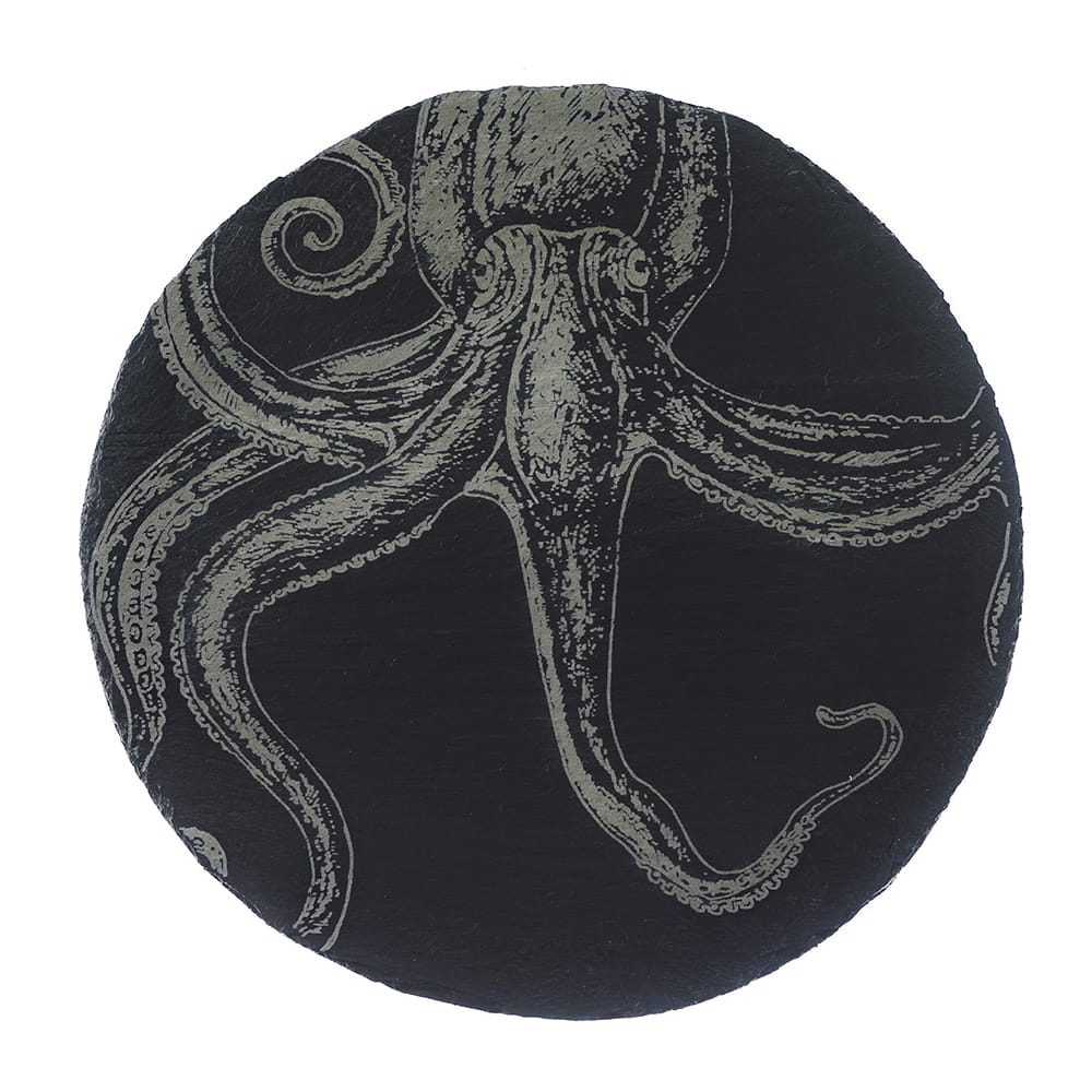 Scottish Schiefer Käsebrett - Octopus Ø 30 cm