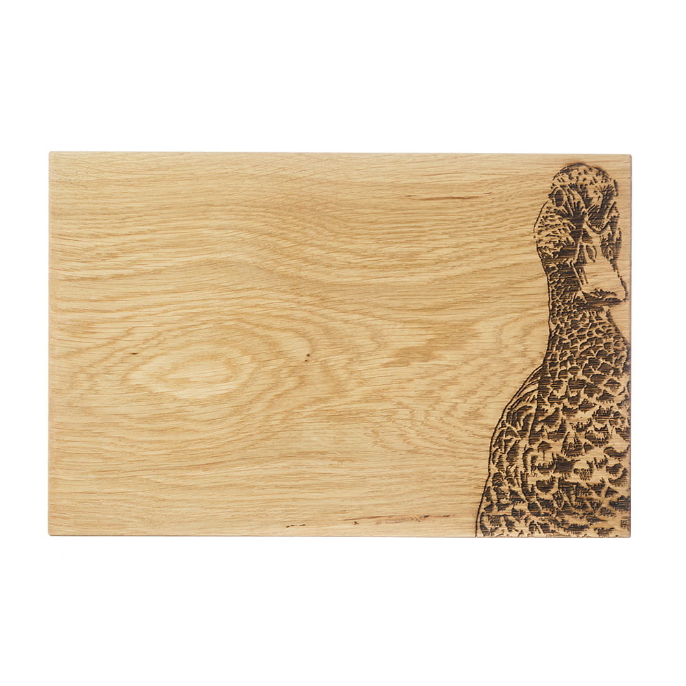 Scottish Eiche Servierbrett 30 cm - Ente 30 x 20 cm