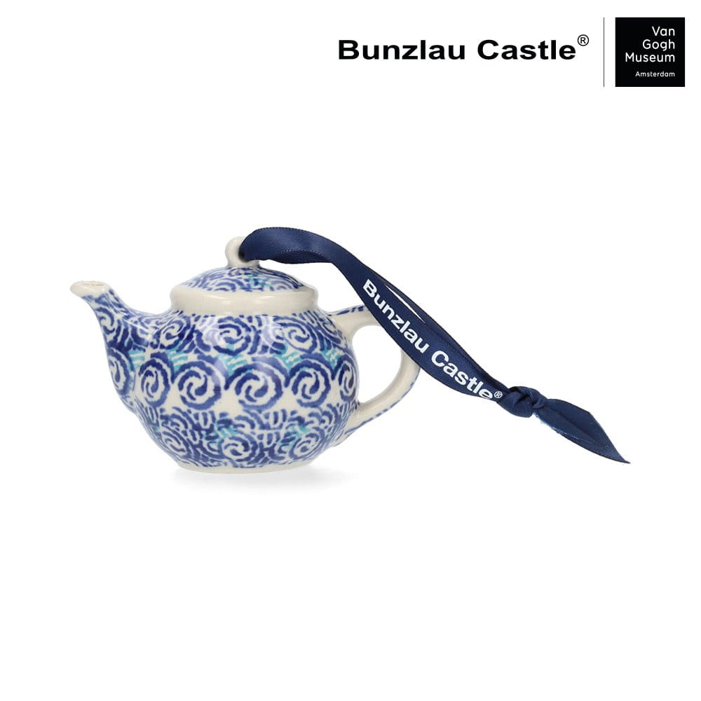 Bunzlau Castle Keramik Teekanne Aufhänger - van Gogh Old Vineyard