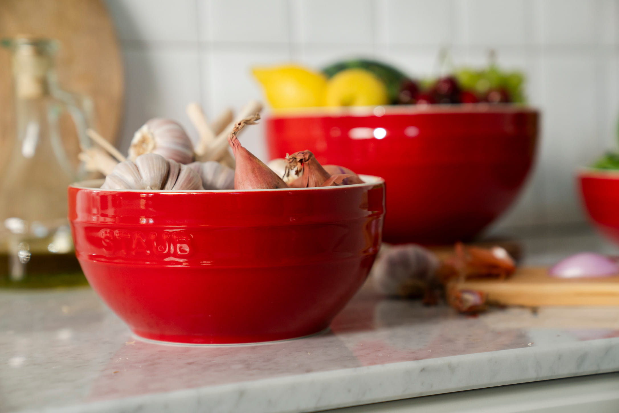 Staub Keramik Schüssel 24 cm Kirsche