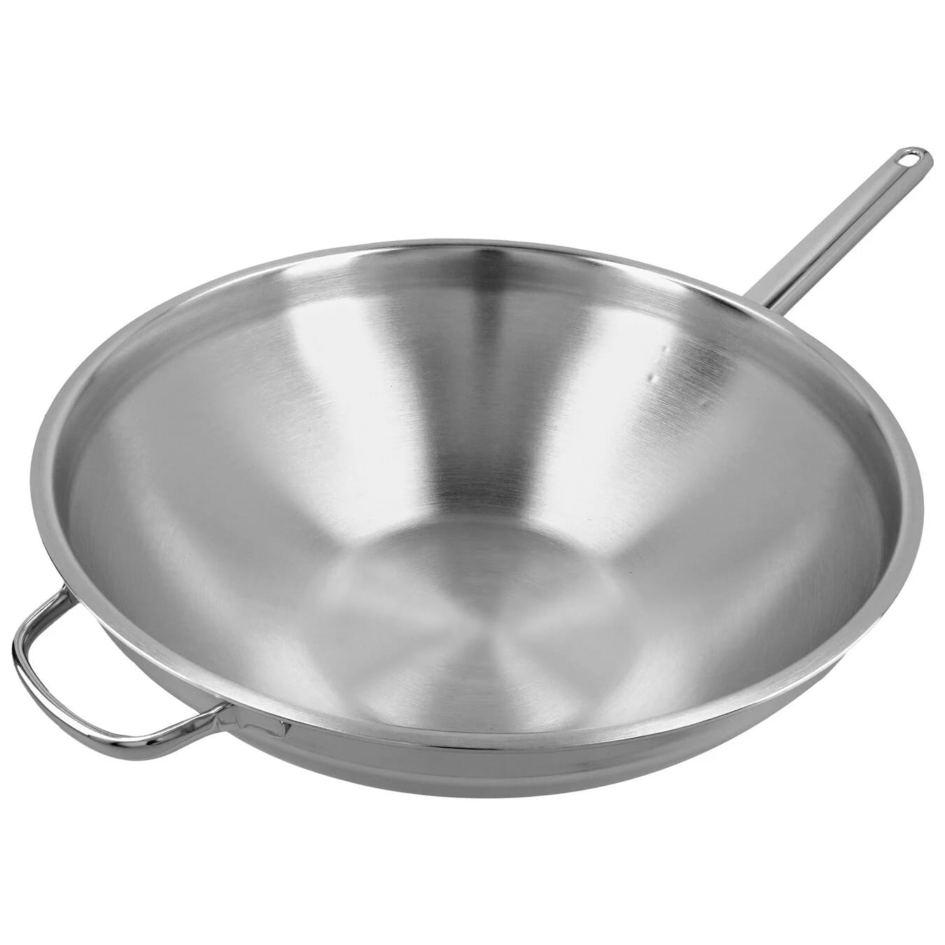 Zwilling Kochgeschirr Demeyere Apollo 7 Wok flacher Boden, 36 cm, Edelstahl