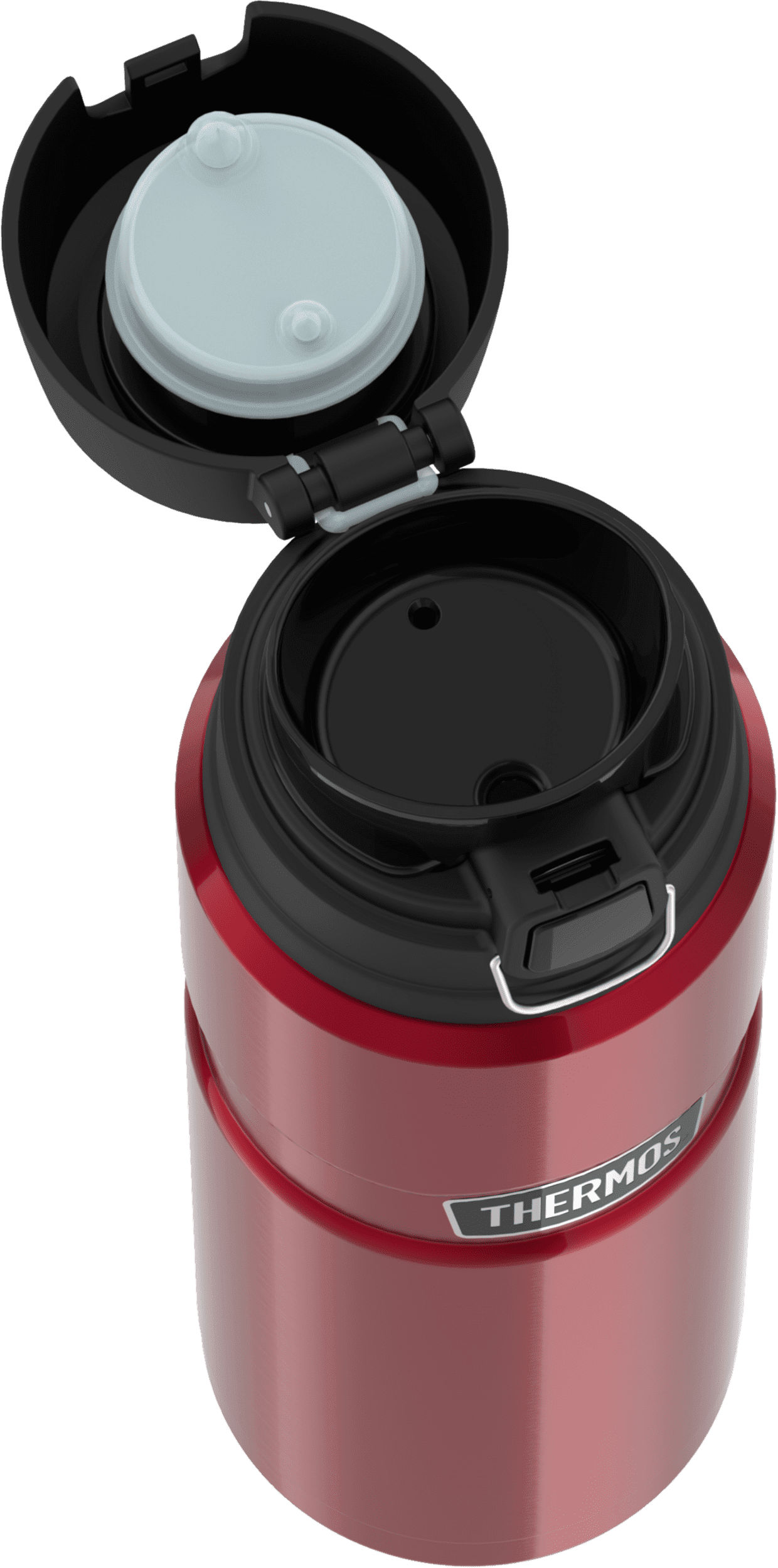 Thermos Isoliertrinkflasche Stainless King cranberry red 0,7l, offen