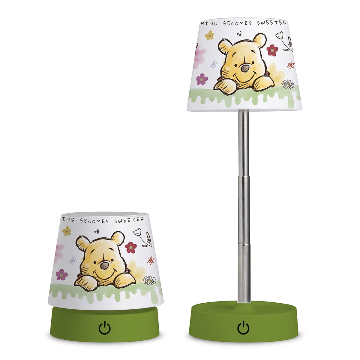 Gilde Disney Tischleuchte (LED) rund „Winnie Pooh“ Grün