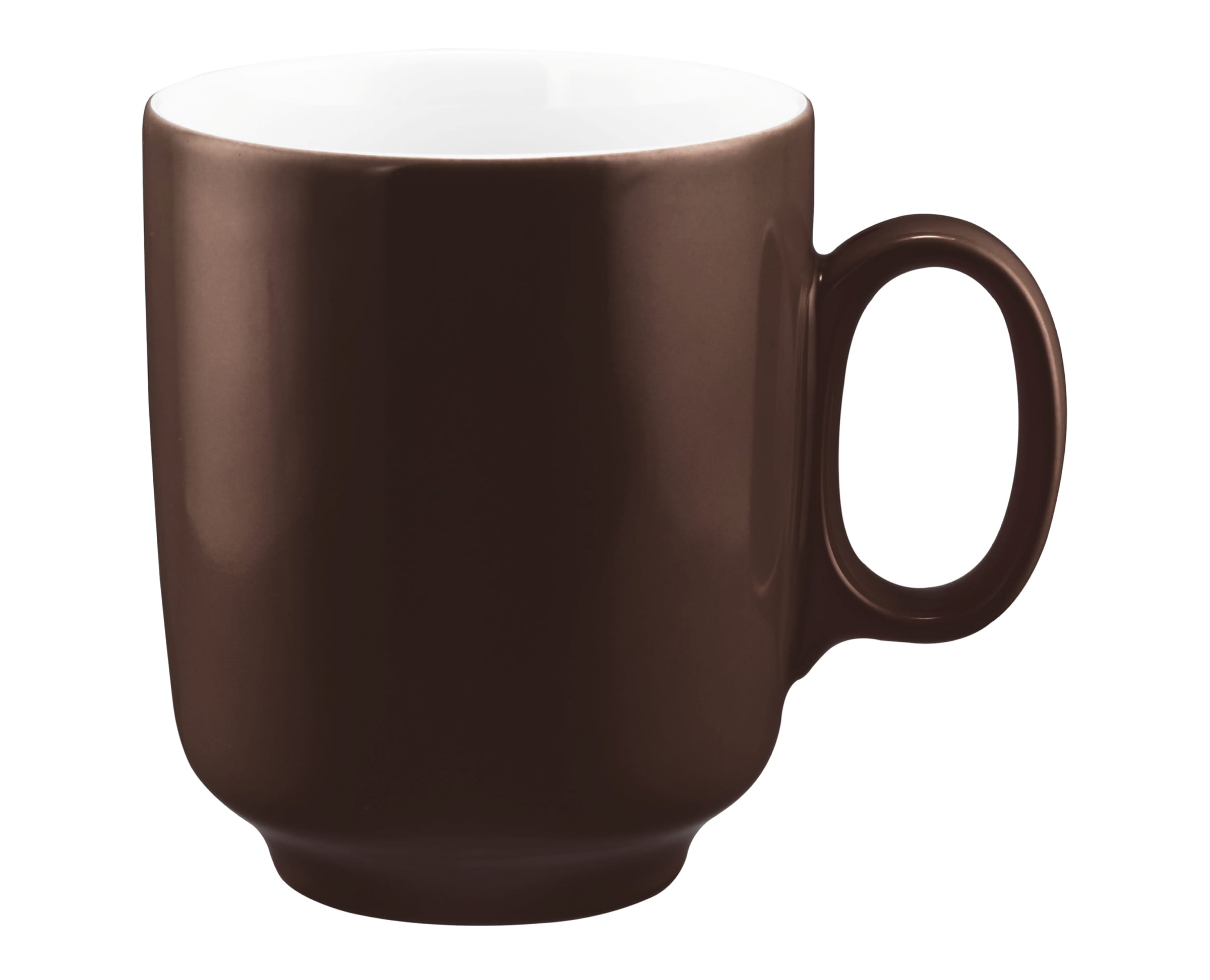 Seltmann Porzellan Sento Home Pure Colors Chocolate Brown Becher mit Henkel 0,40 l