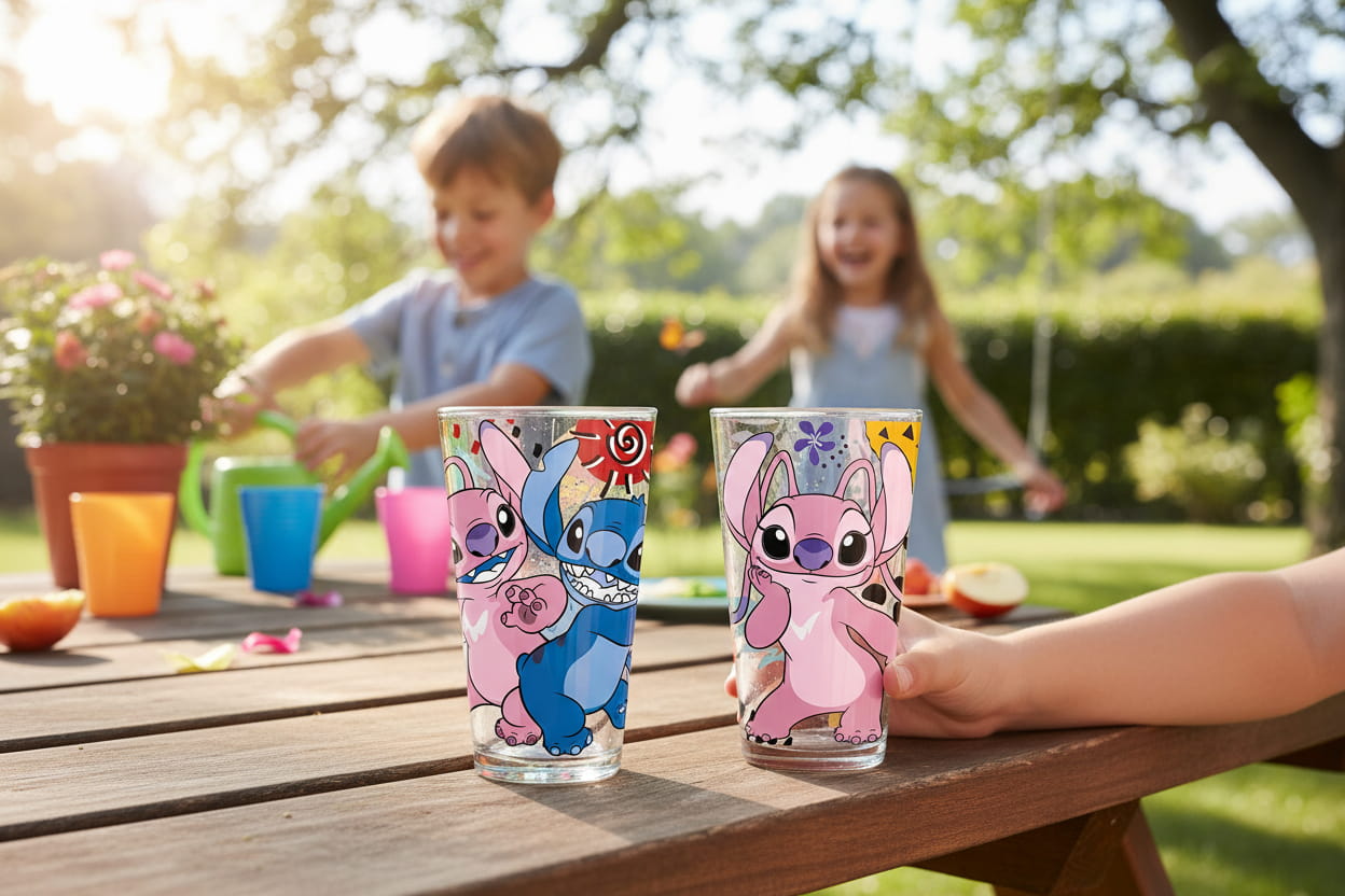 Gilde Disney Trinkgläser "Stitch & Angel" 2er Set
