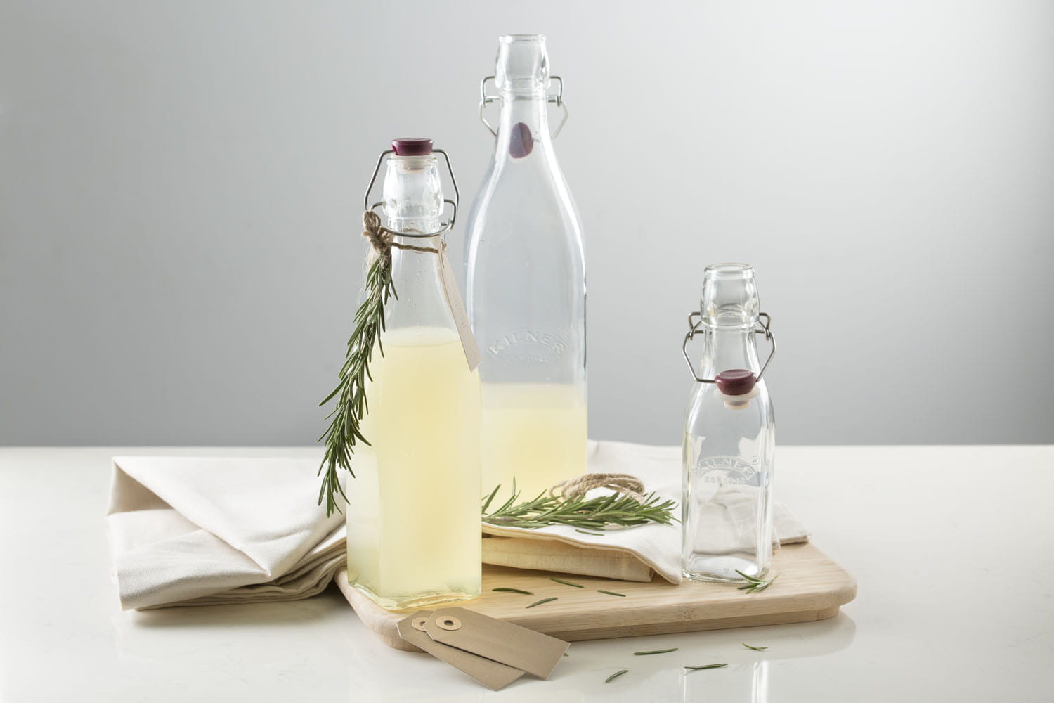 Kilner Quadratische Bügelverschluss Flasche, 0.55 Liter