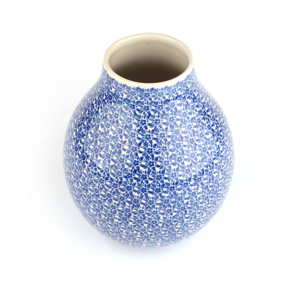 Bunzlau Castle Keramik Vase 4,4 l - Indigo