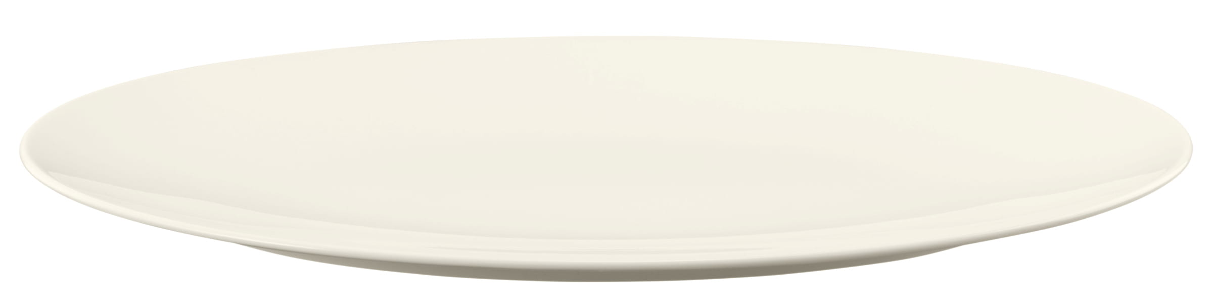 Seltmann Porzellan Zoé Fine Diamond Uni Creme Servierplatte oval 40 x 25,5 cm