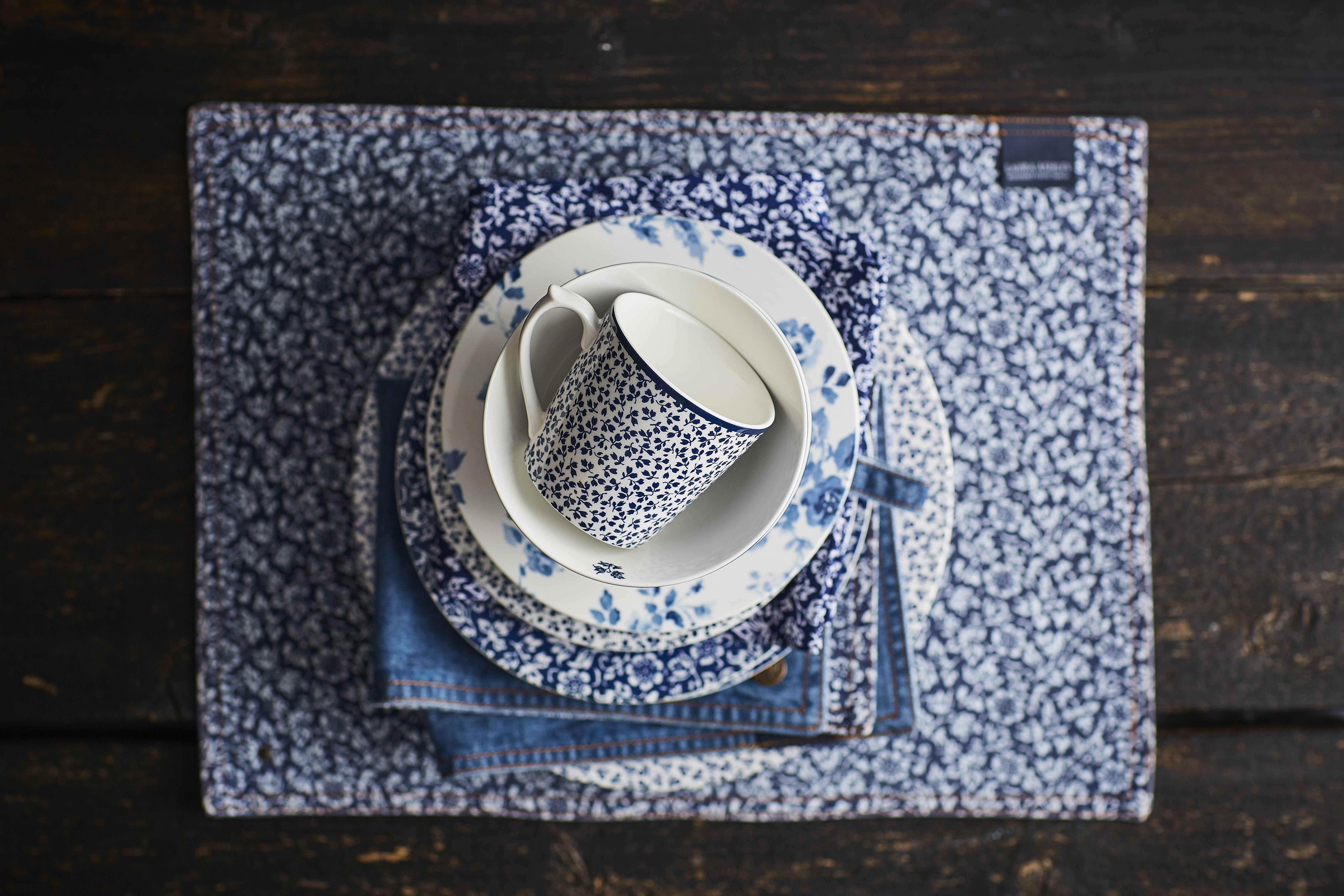 Laura Ashley Blueprint Porzellan 12-tlg Geschirrset