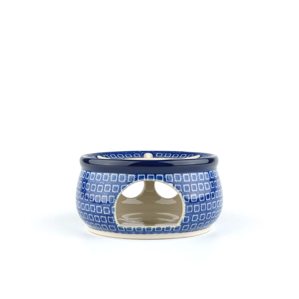 Bunzlau Castle Keramik Stövchen für Teekanne 1,3 l und 2,0 l - Blue Diamond