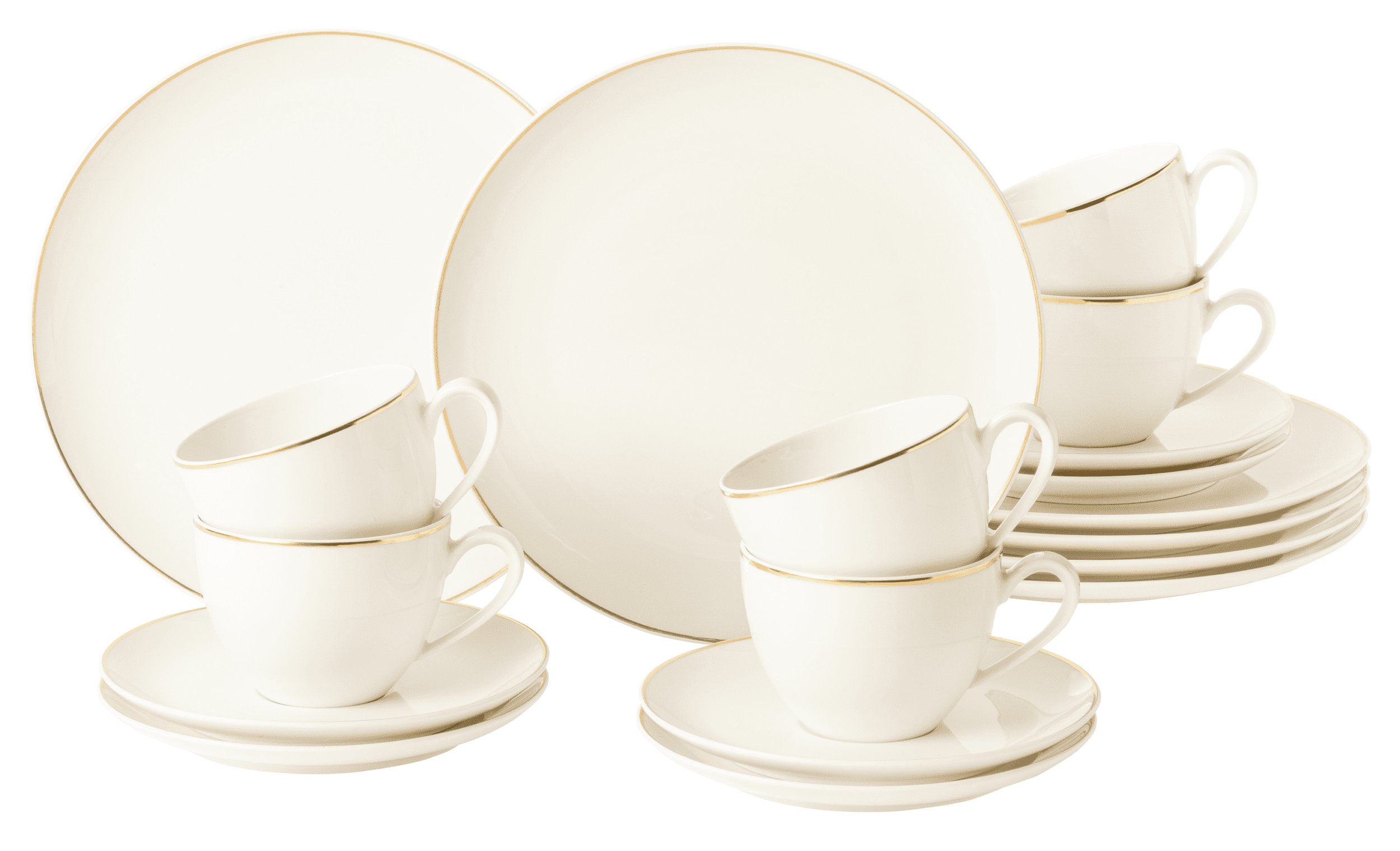 Seltmann Porzellan Savona Oro Kaffeeservice 18tlg