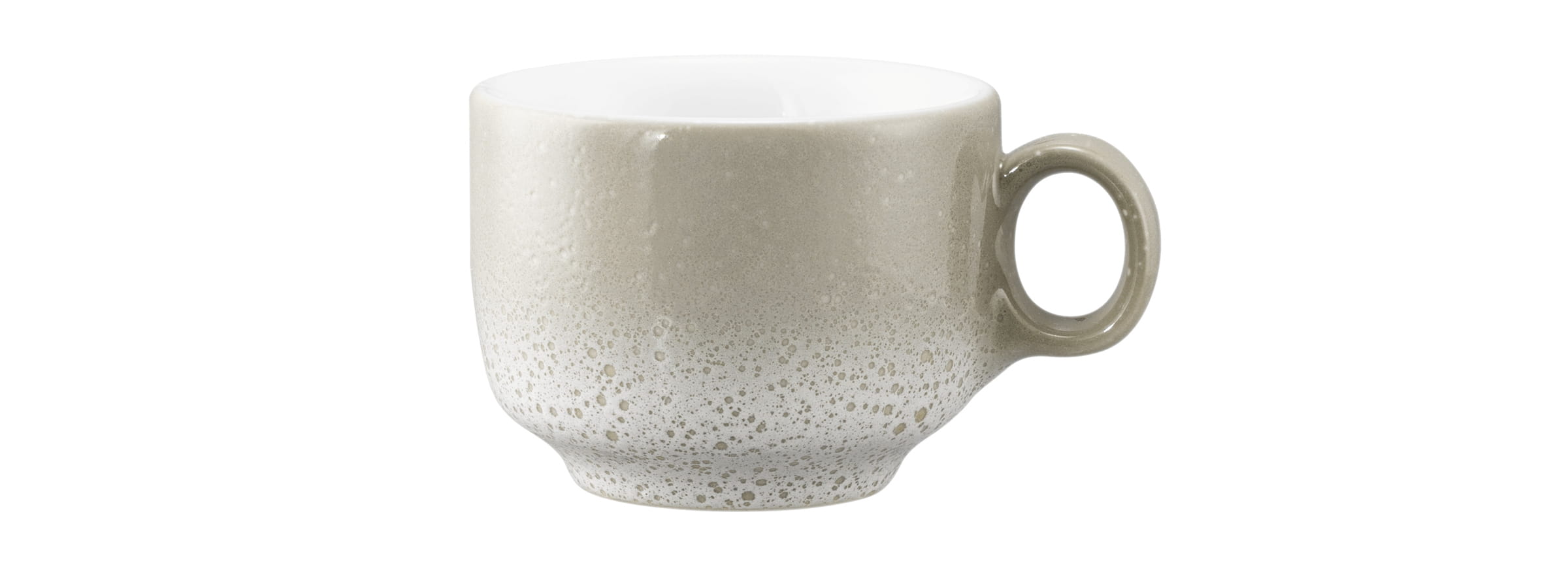 Seltmann Porzellan Sento Home Aura cream Espressoobertasse 0,08 l mit Henkel