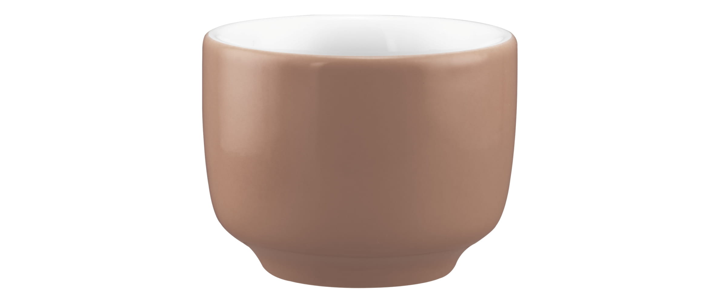 Seltmann Porzellan Sento Home Pure Colors Cocoa Brown Espressoobertasse 0,08 l ohne Henkel