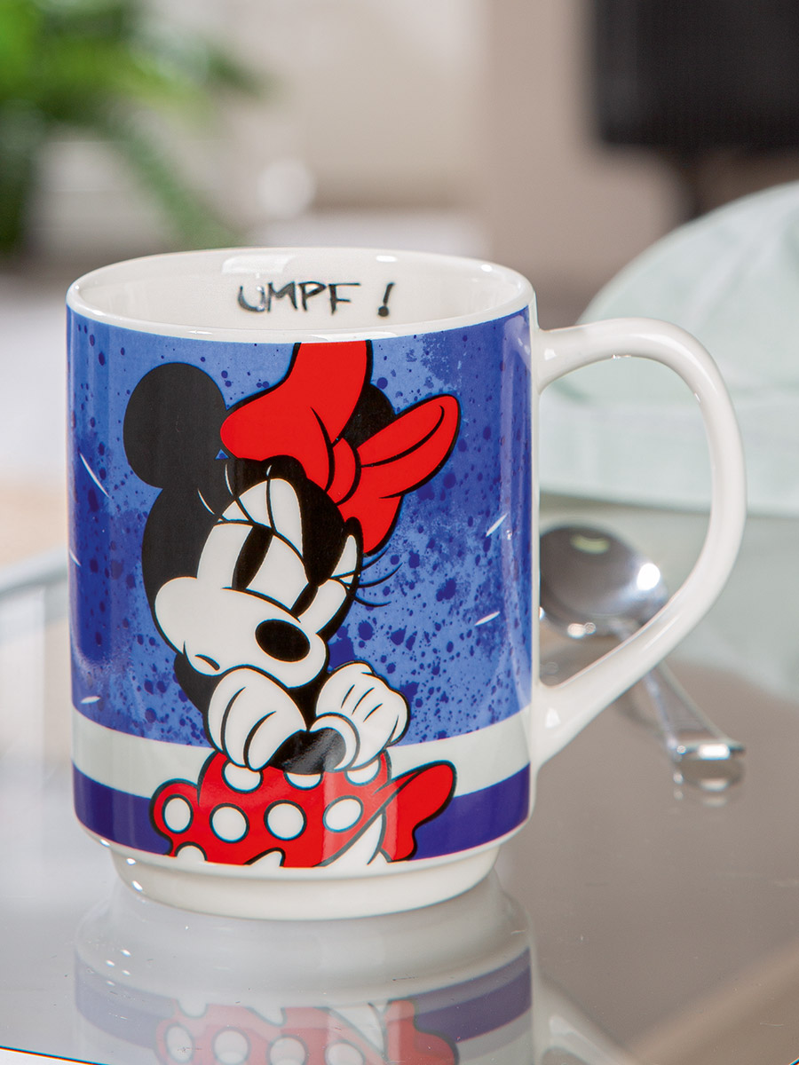 Gilde Disney Porzellan Tasse / Becher, "Minnie I am" lila 350ml