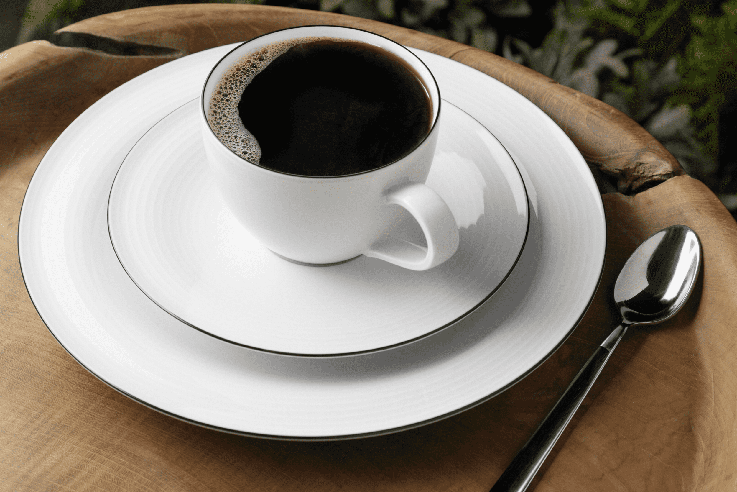 Seltmann Porzellan Beat Blackline Kaffeeservice 18-teilig