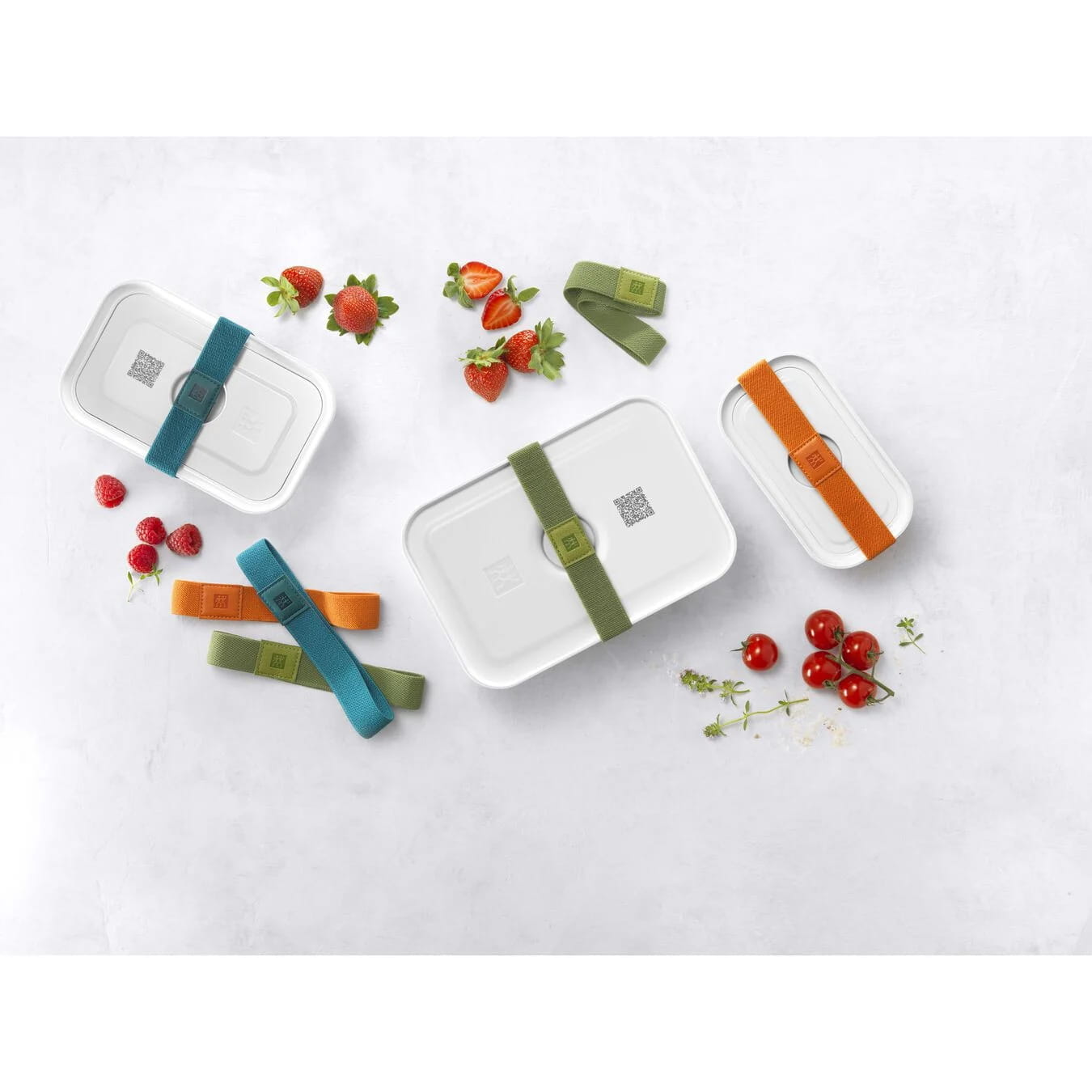 Zwilling Fresh & Save Lunchbox L Flach - Kunststoff Weiß-Grau