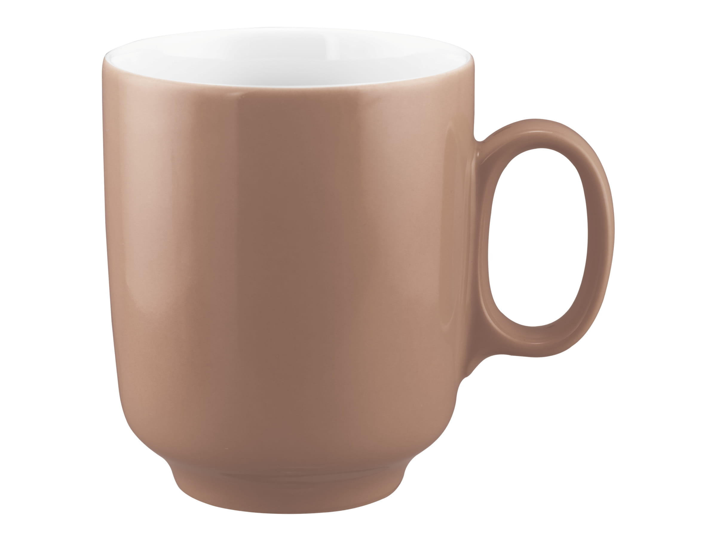 Seltmann Porzellan Sento Home Pure Colors Cocoa Brown Becher mit Henkel 0,40 l