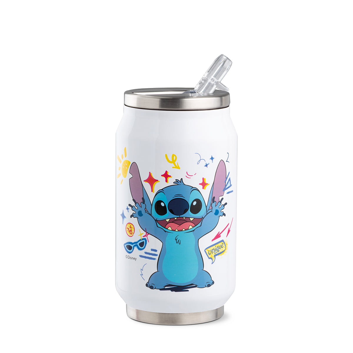 Gilde Disney Edelstahl Thermosflasche / Getränkedose "Stitch"