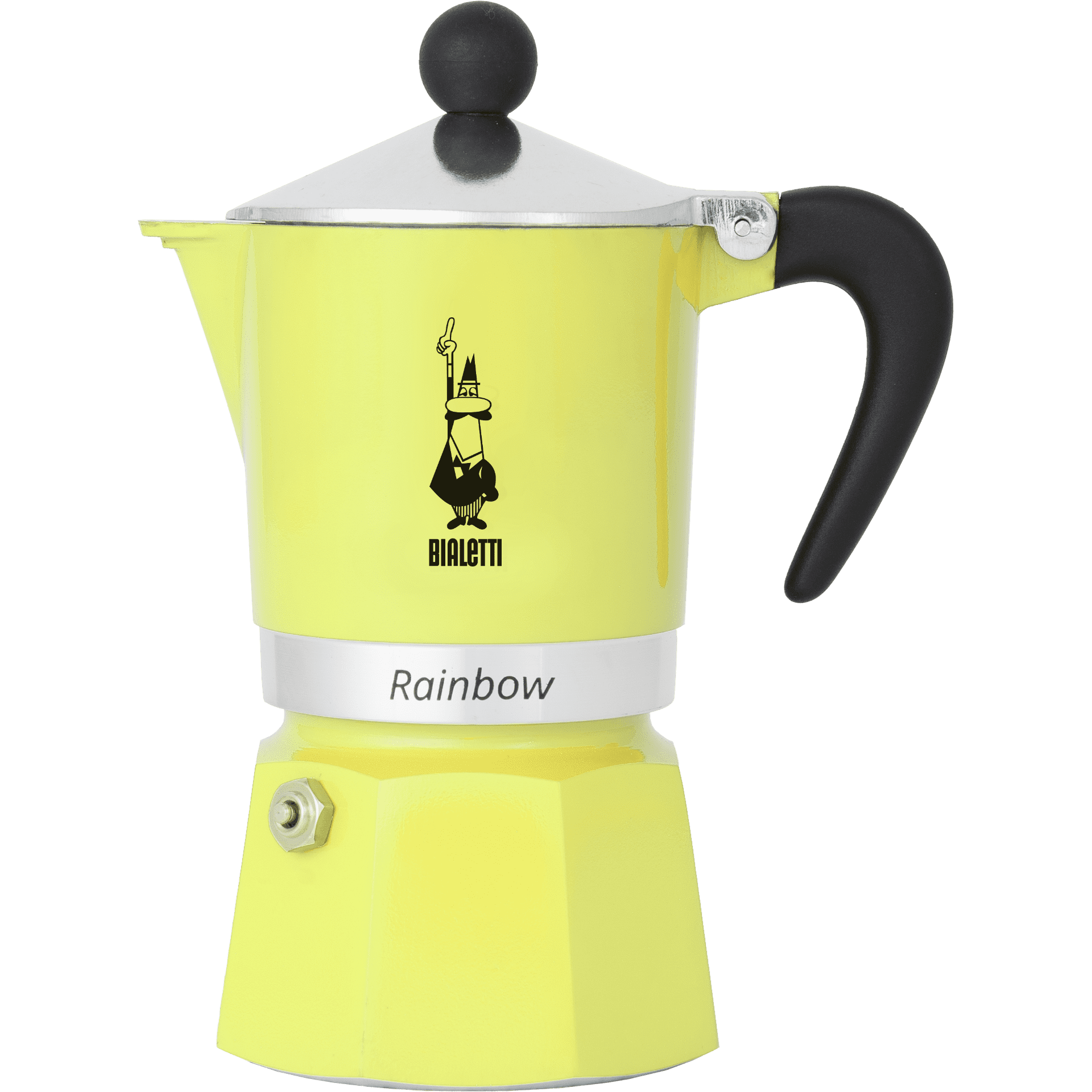 Bialetti Espressokocher Primavera Rainbow 3 Tassen gelb