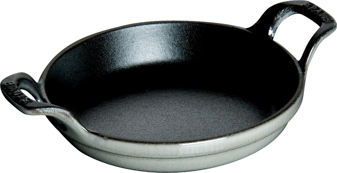 Staub Mini Formen Mini Auflaufform rund 12cm grau