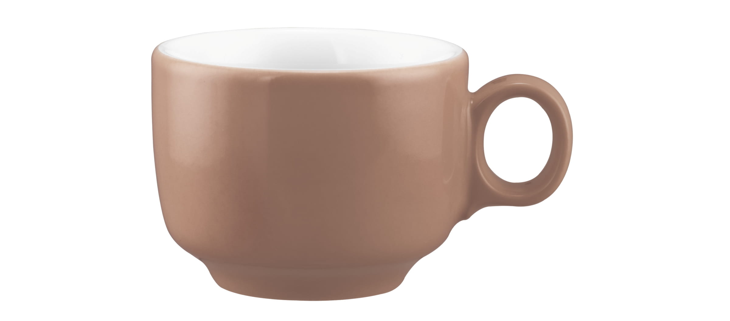 Seltmann Porzellan Sento Home Pure Colors Cocoa Brown Espressoobertasse 0,08 l mit Henkel