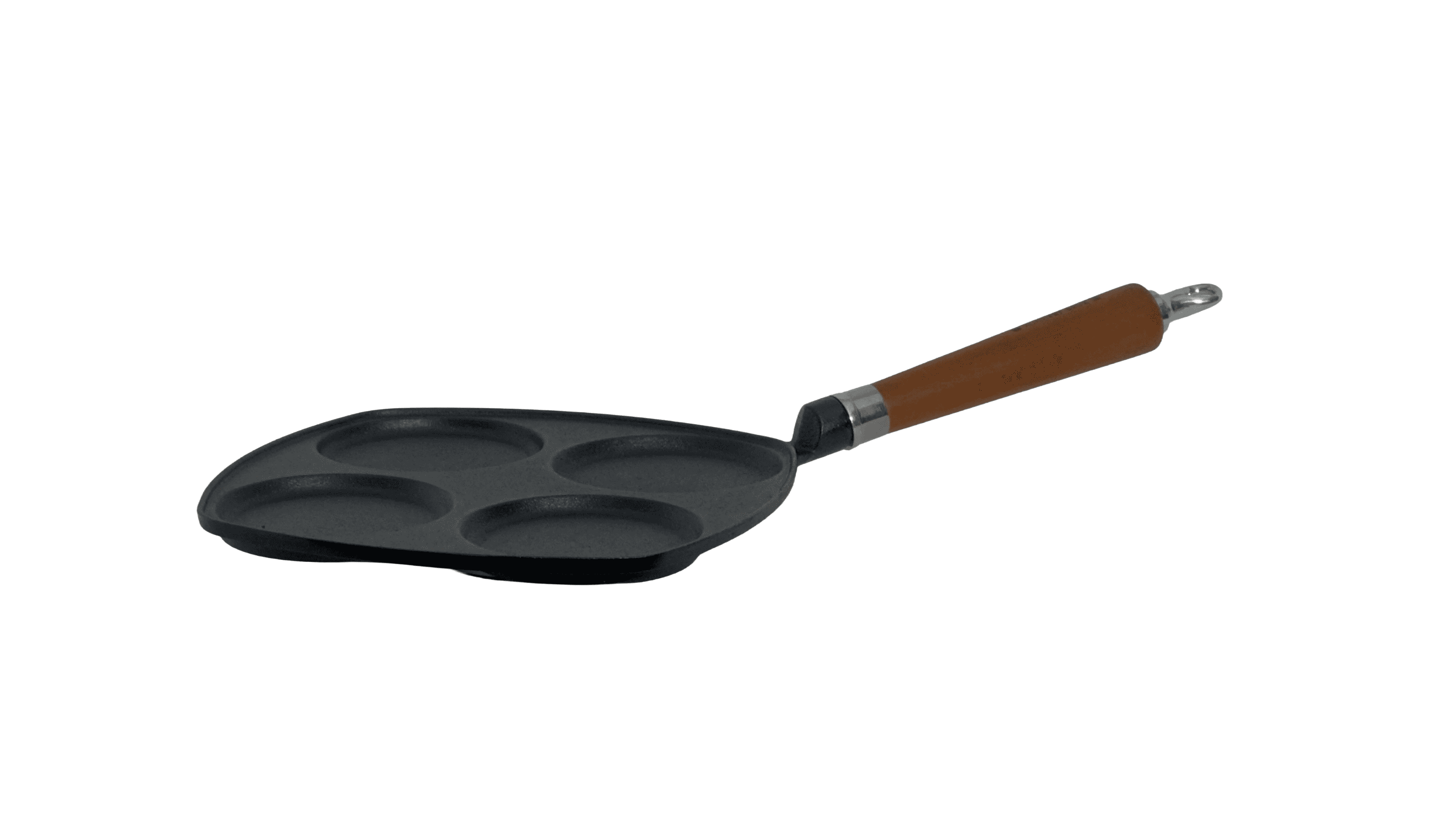 Ronneby Bruk Maestro Eierpfanne, 25 x 25 cm mit braunem Buchenholzgriff