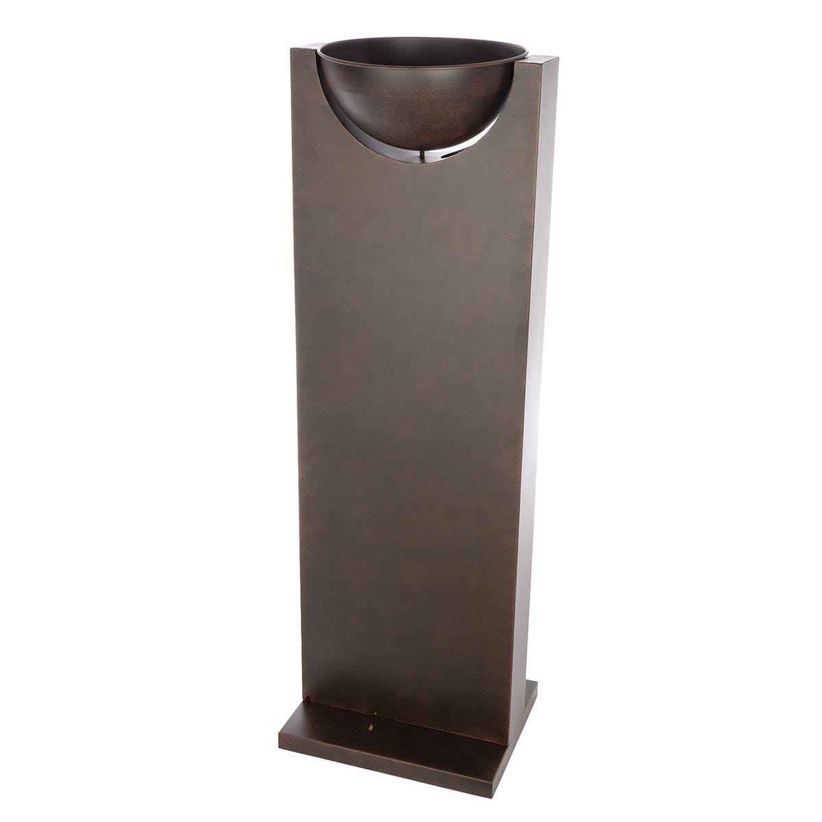 Gilde Metall Schalenständer flach "Lieblingsplatz", braun - 115 cm