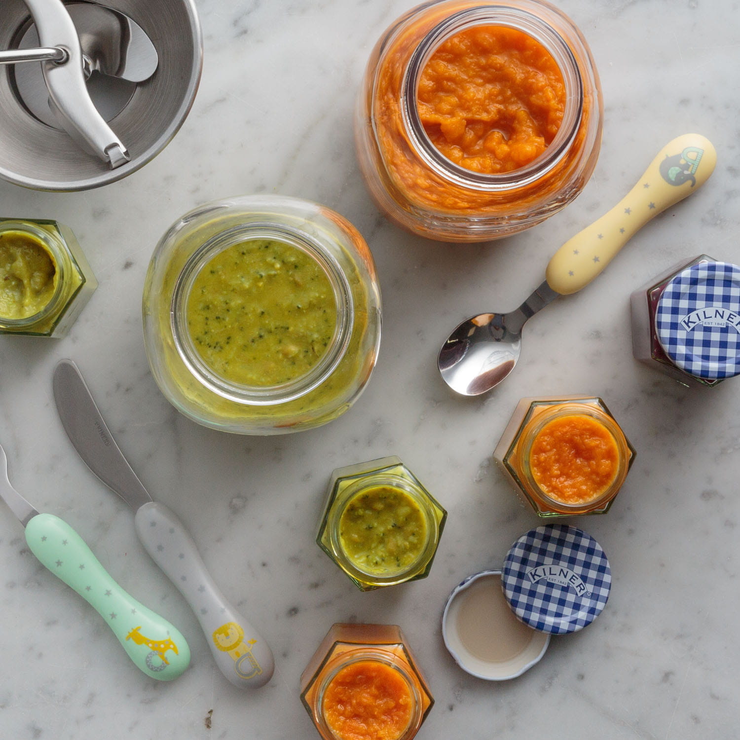 Kilner Saucenpresse 1 L mit Vorratsglas und Deckel