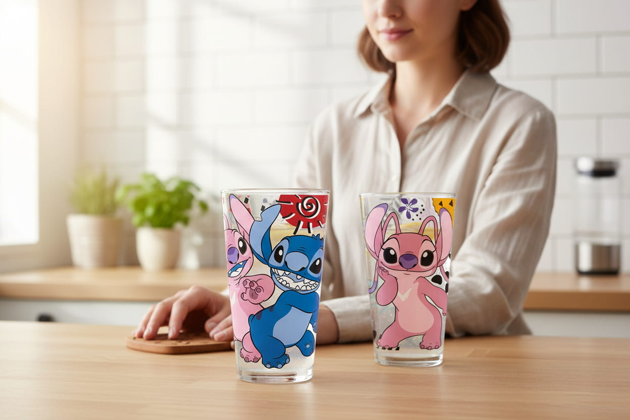 Gilde Disney Trinkgläser "Stitch & Angel" 2er Set
