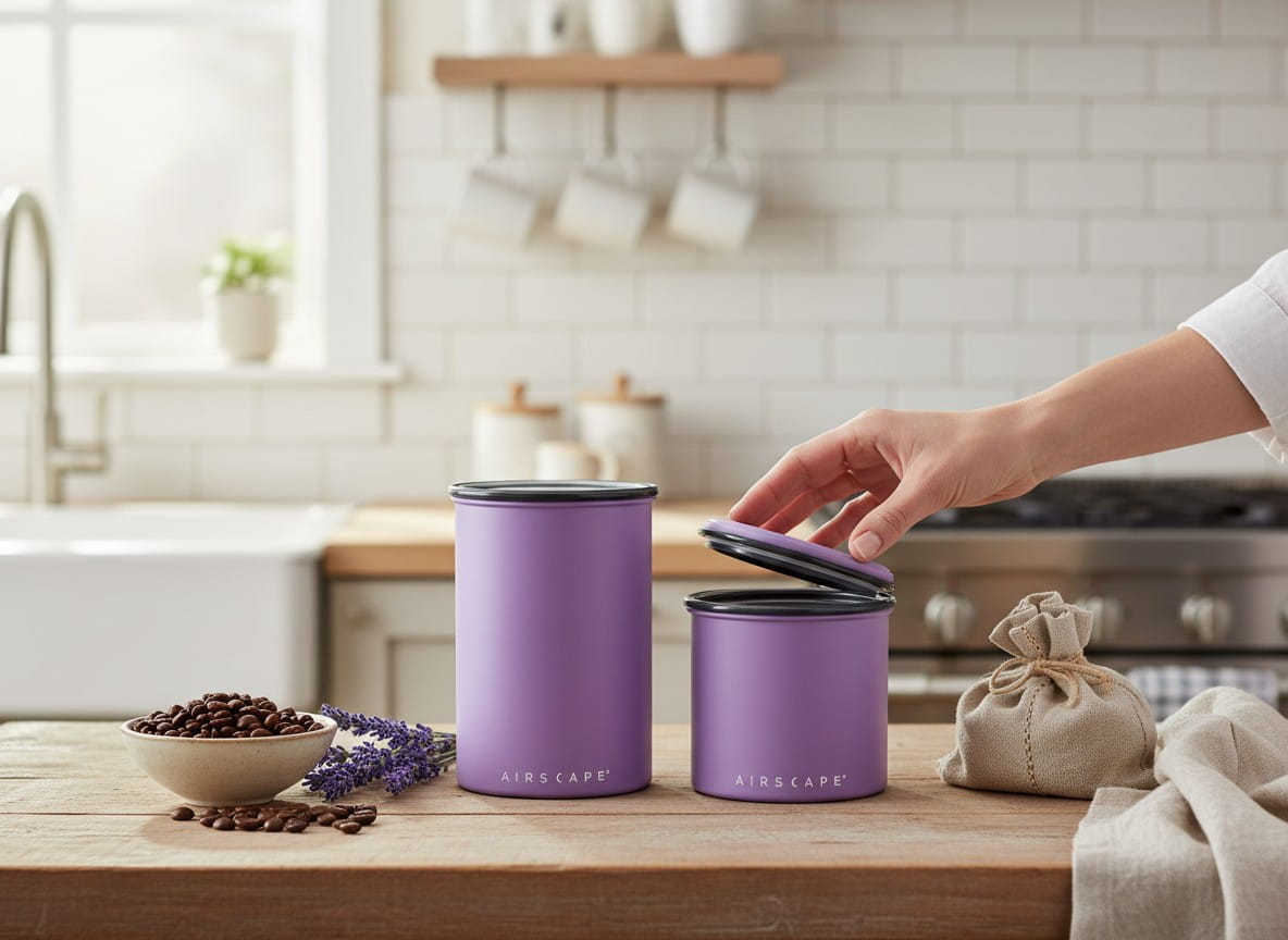 Airscape Edelstahl-Aromabehälter lavendel matt