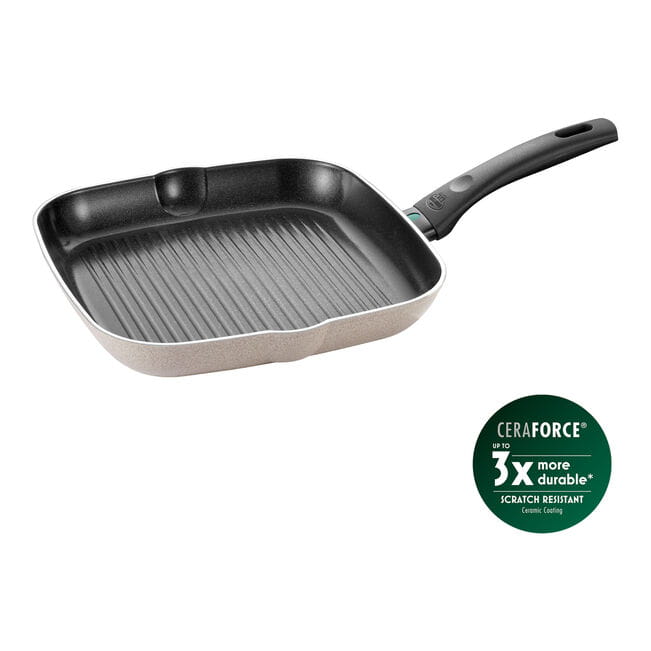 Ballarini Ledro Grillpfanne 28 cm, Aluminium, Keramikbeschichtung