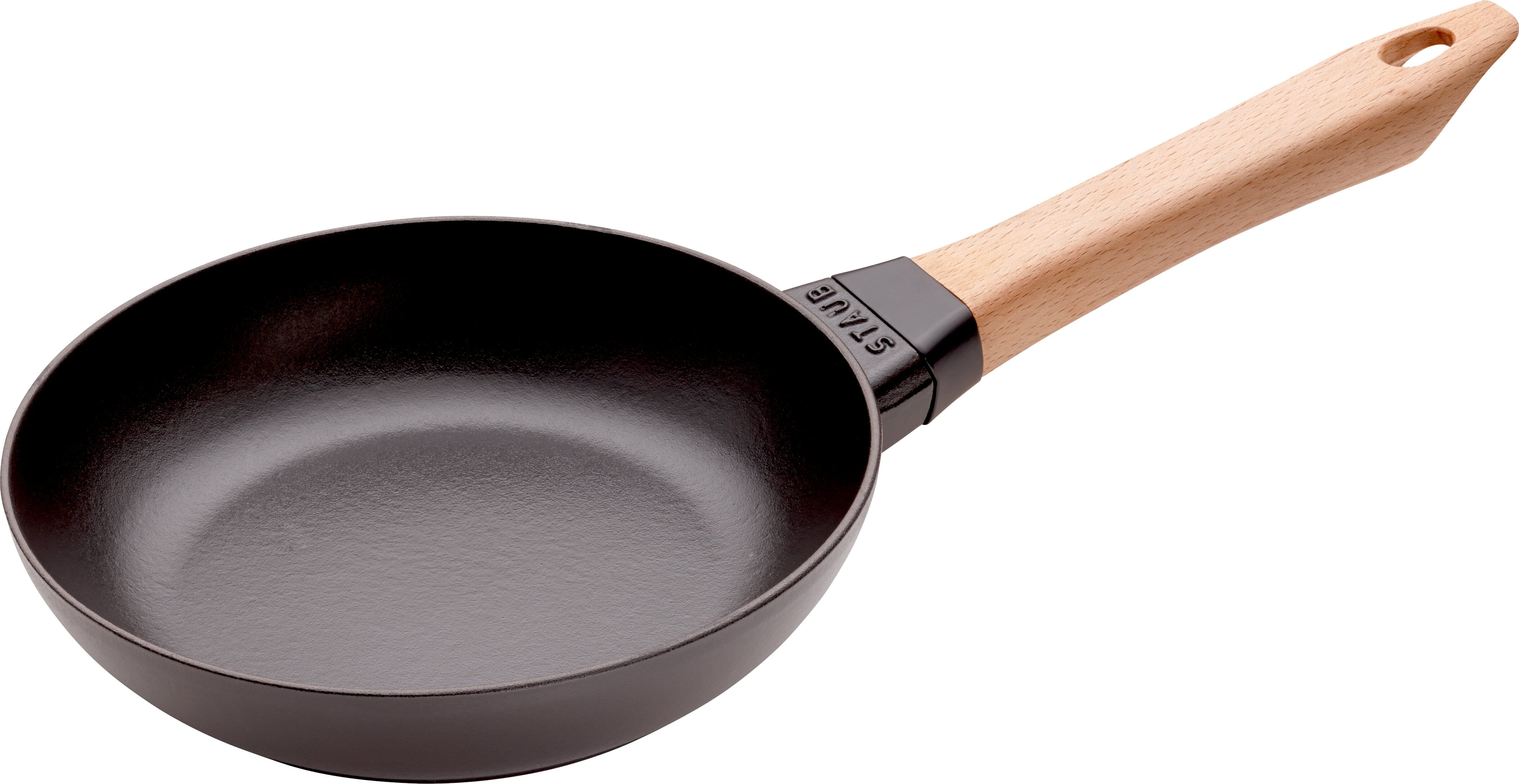Staub Pans Bratpfanne mit Holzgriff 20cm schwarz