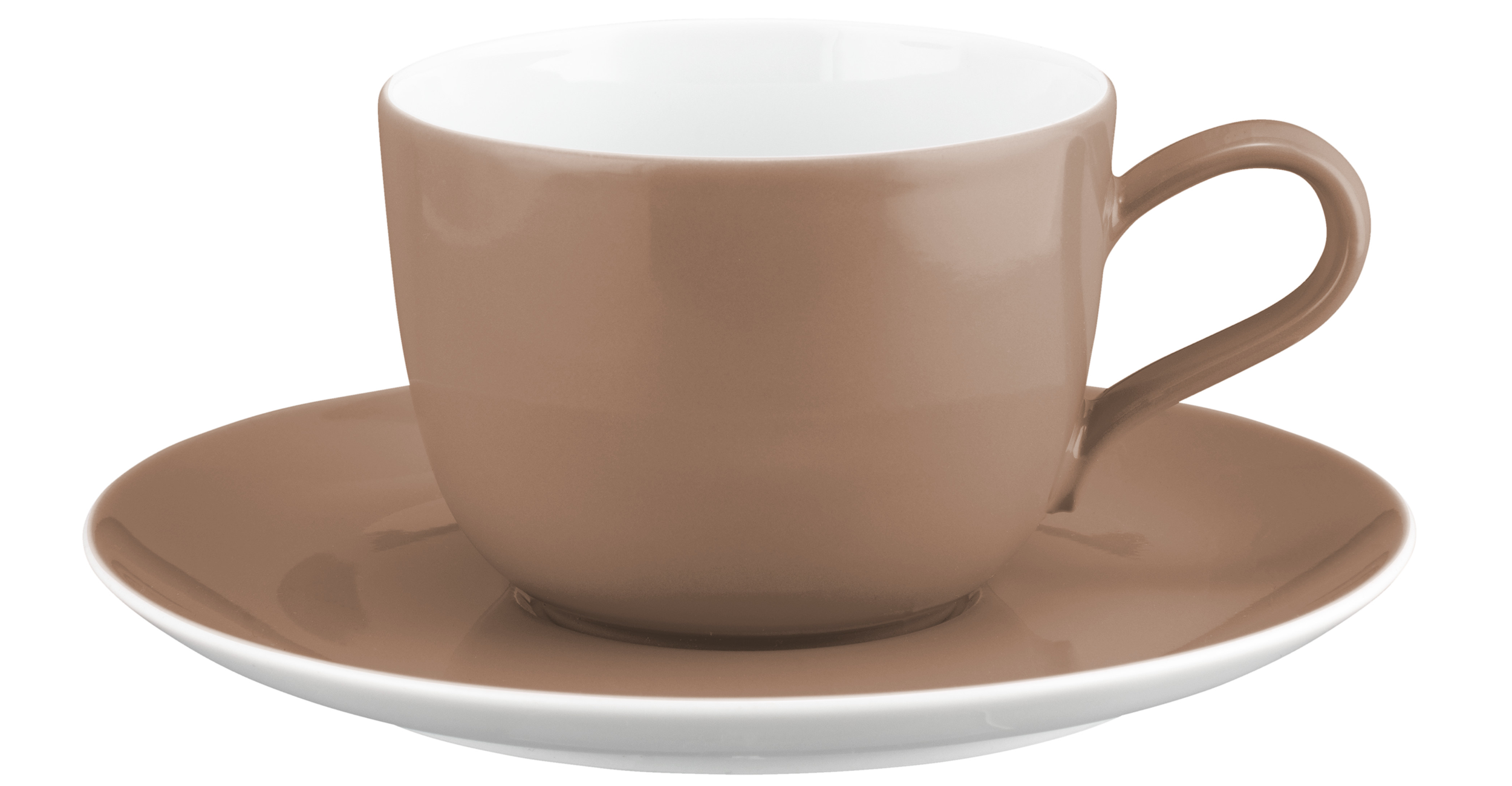 Seltmann Porzellan Liberty Pure Colors cocoa brown Kaffeeobertasse 0,26 l mit Untere