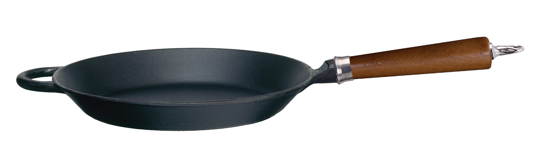 Ronneby Bruk Maestro Bratpfanne flach, 28 cm mit braunem Buchenholzgriff