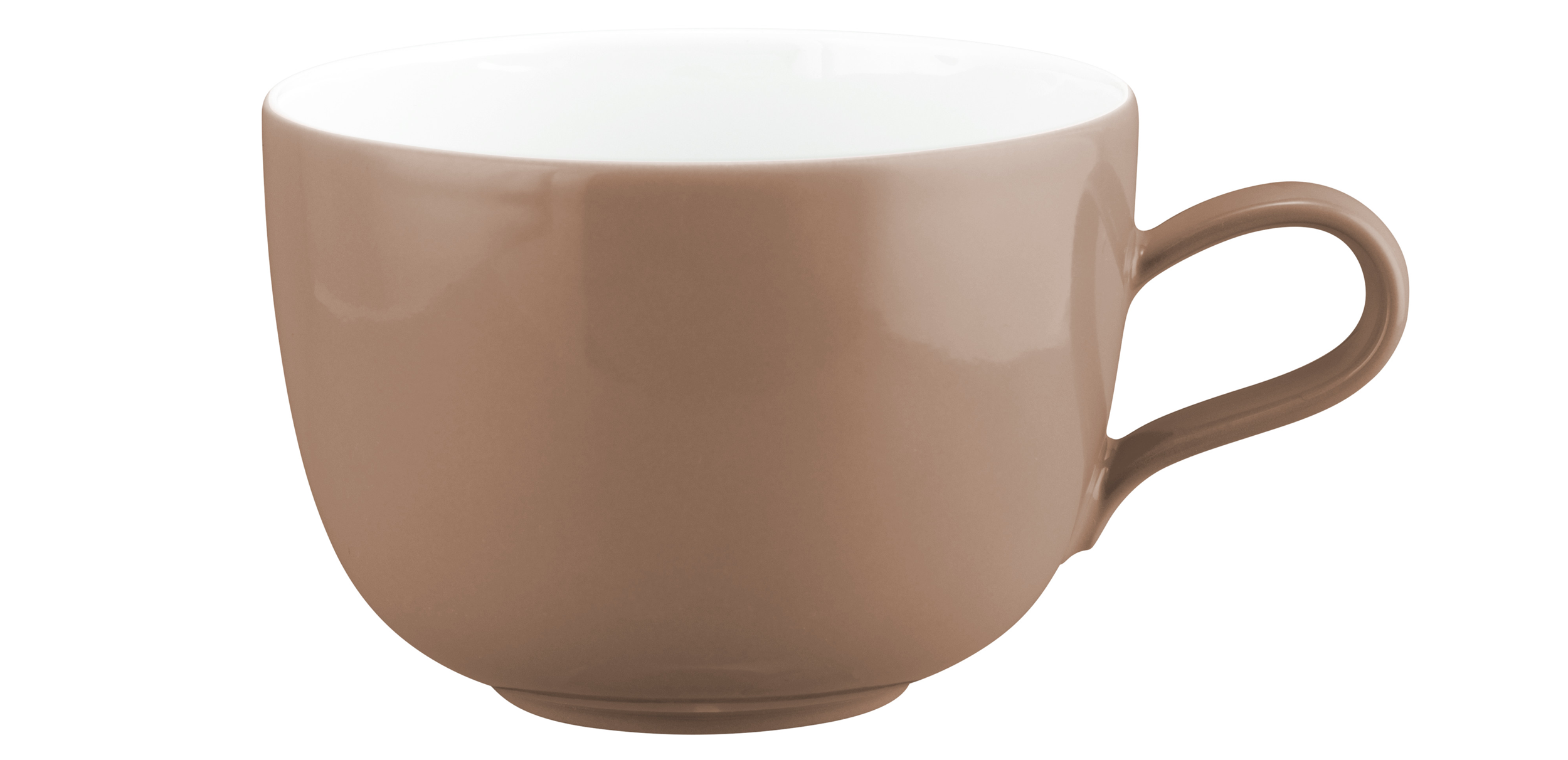 Seltmann Porzellan Liberty Pure Colors cocoa brown Milchkaffeeobertasse 0,38 l