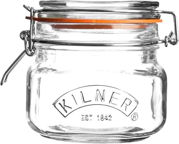 Kilner Quadratisches Bügelverschluss Glas 0,5 Liter Kopie