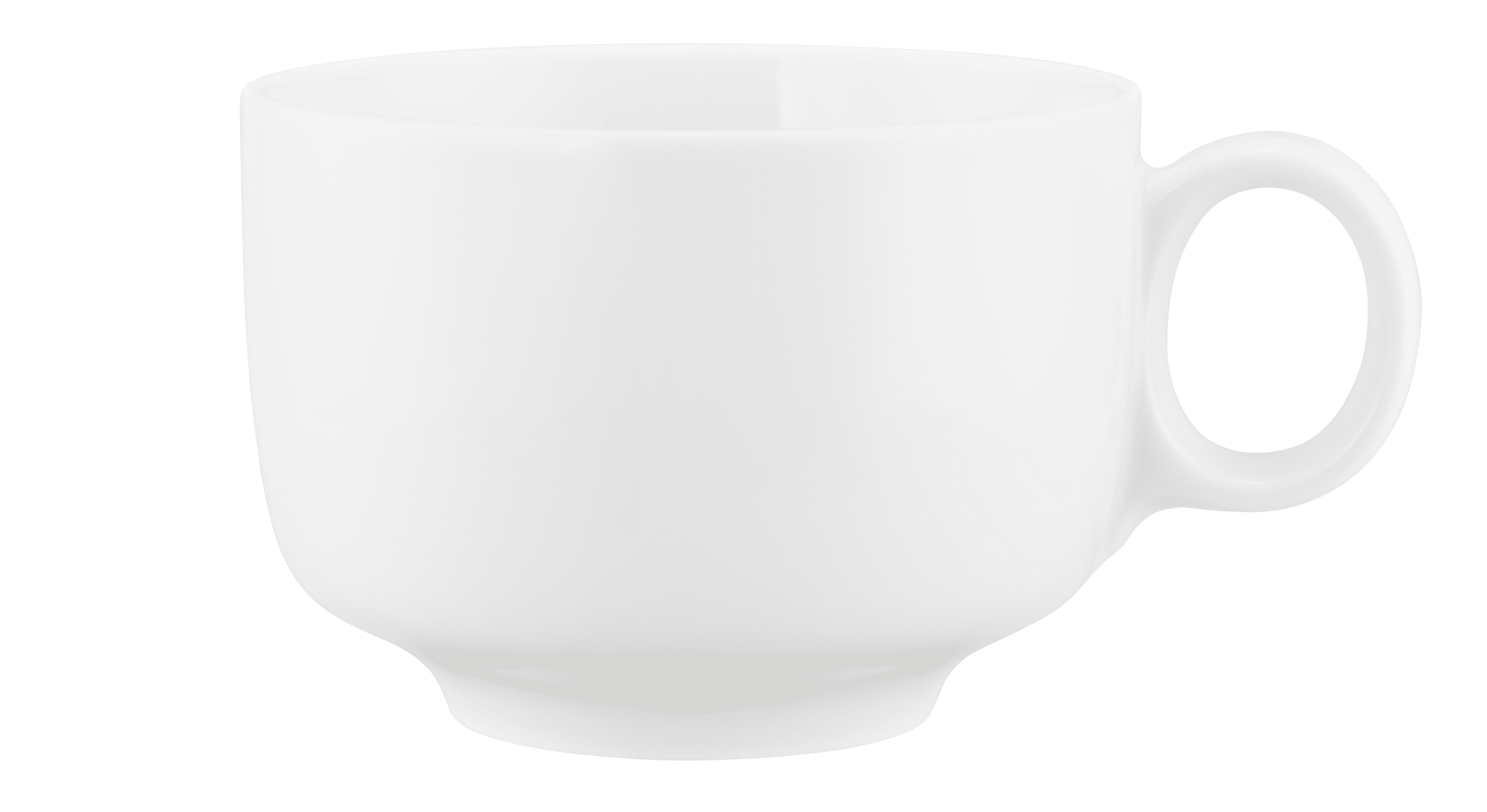 Seltmann Porzellan Sento Home Uni Milchkaffeeobertasse 0,35 l mit Henkel