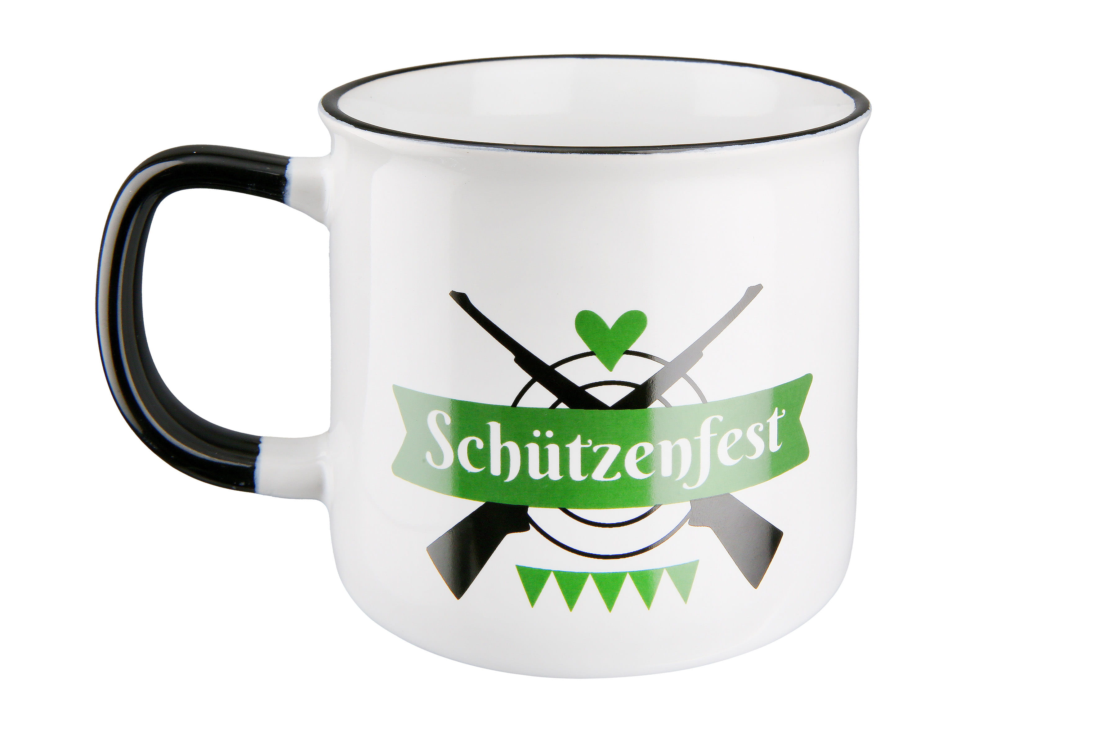 Gilde Keramik Becher Tasse "Schützenfest" - 390 ml 